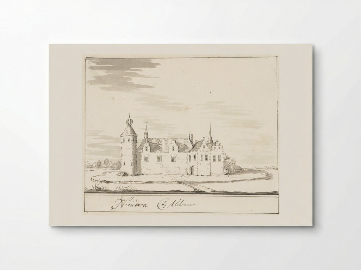 Kasteel Nieudoorn bij Alkmaar - Jacobus Stellingwerff - Poster