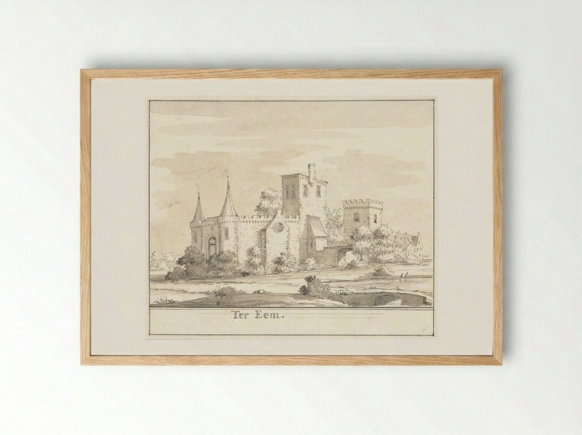 Kasteel Ter Eem - Jacobus Stellingwerff - Framed Print Wood