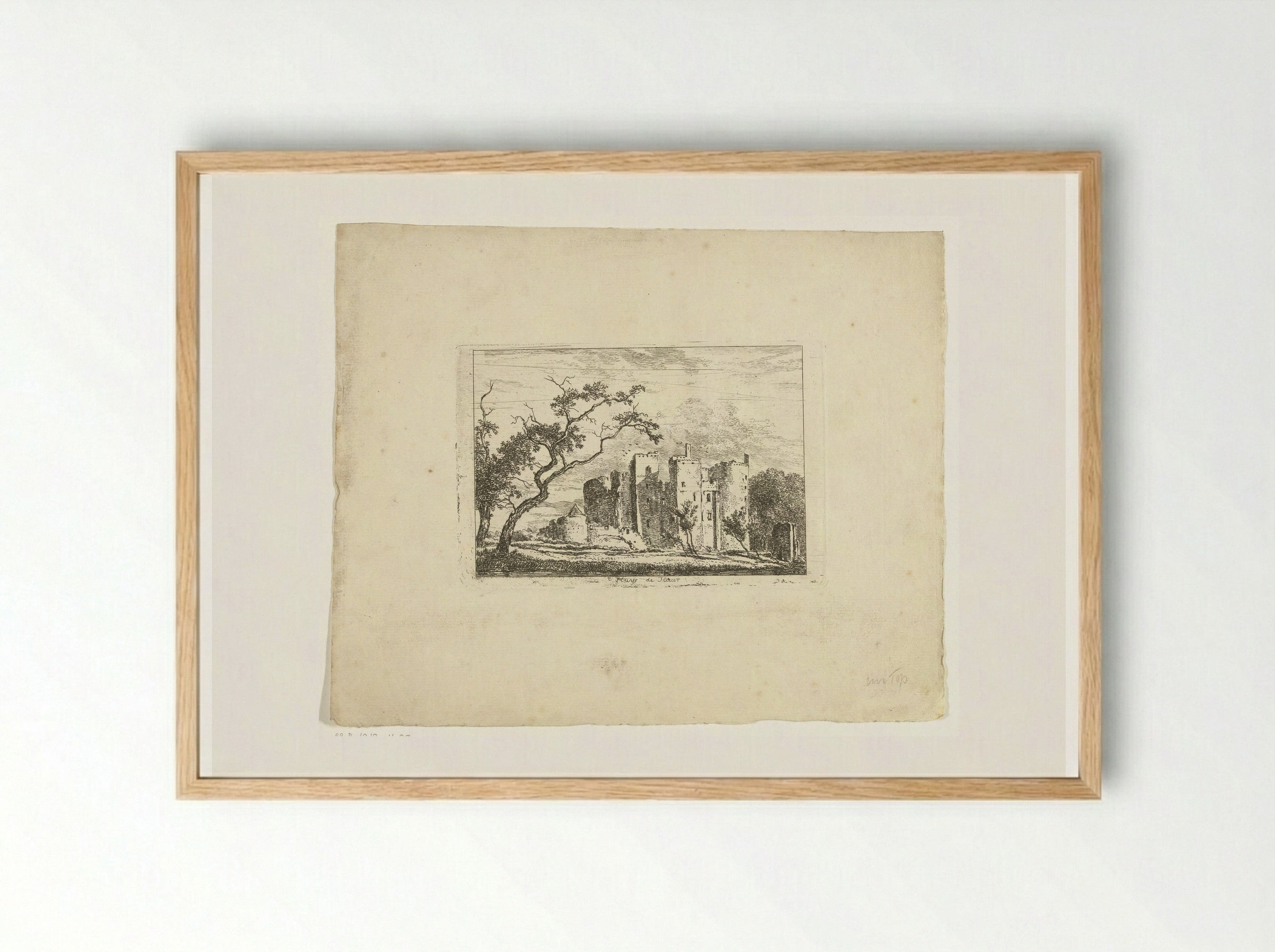 Kasteel de Haar - Hermanus van Brussel - Framed Print Wood