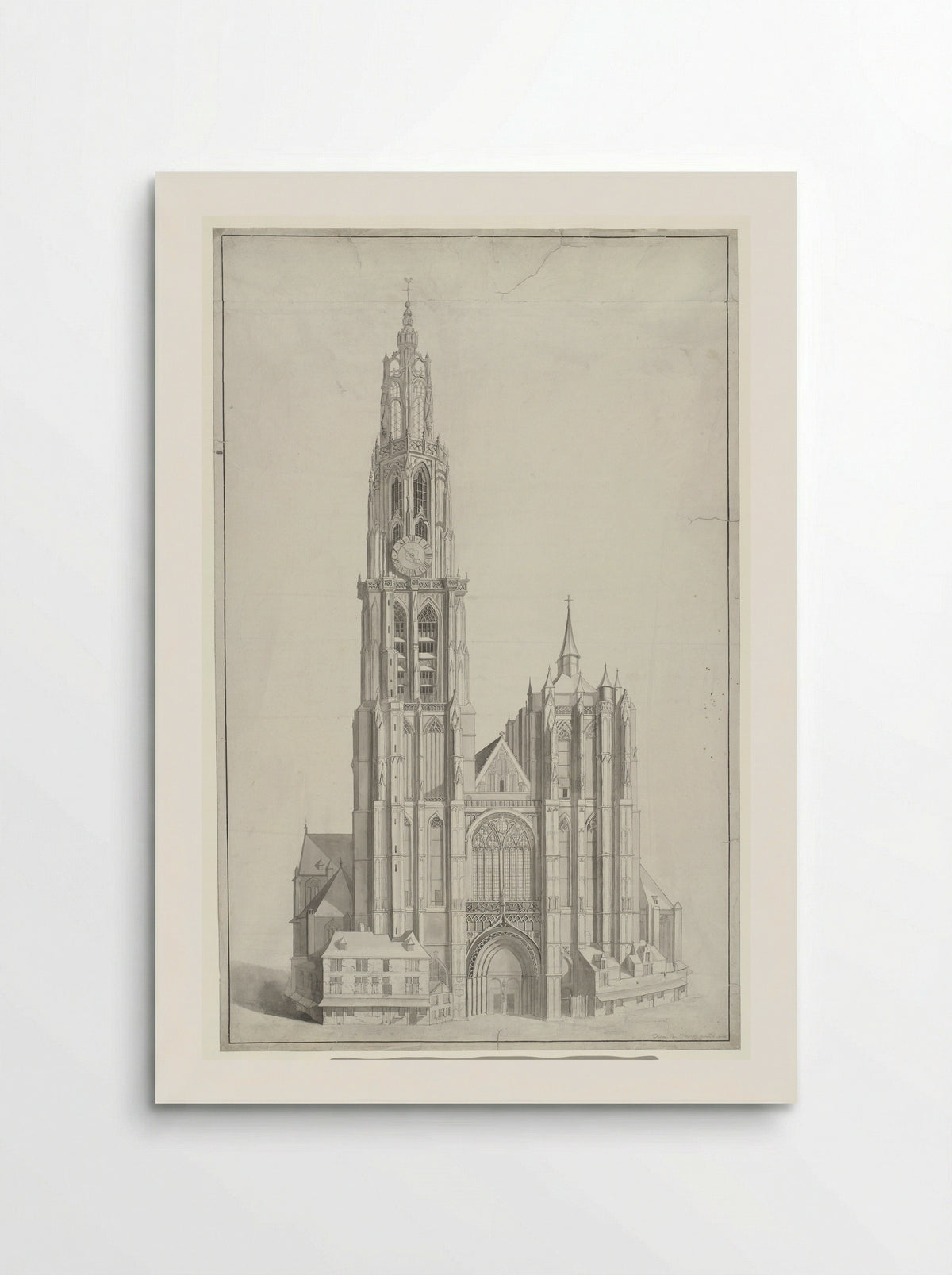 Kathedraal te Antwerpen - Ignatius Joseph van den Berghe - Poster