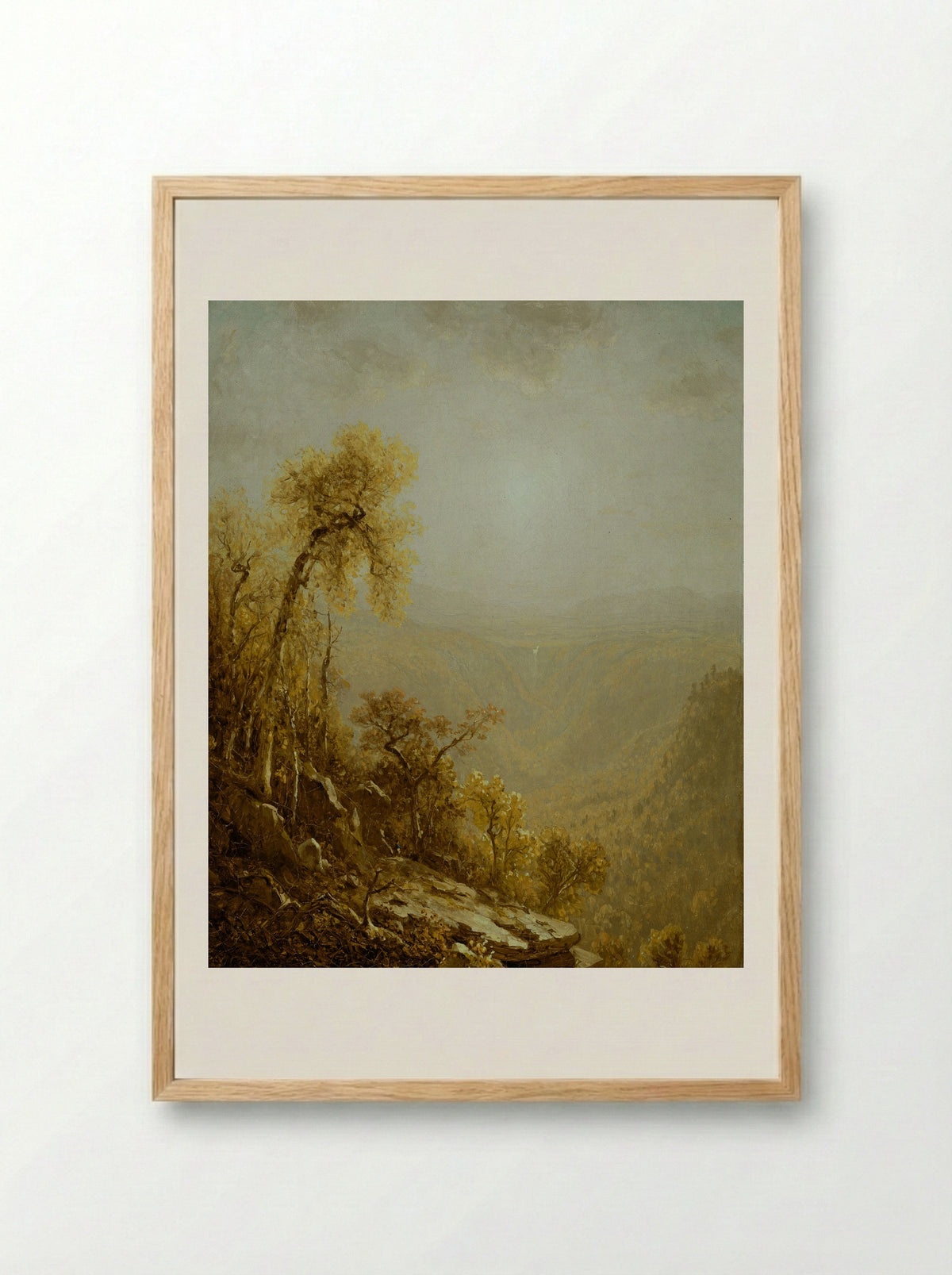Kauterskill Clove, Catskill Mountains - Sanford Robinson Gifford - Framed Print Wood