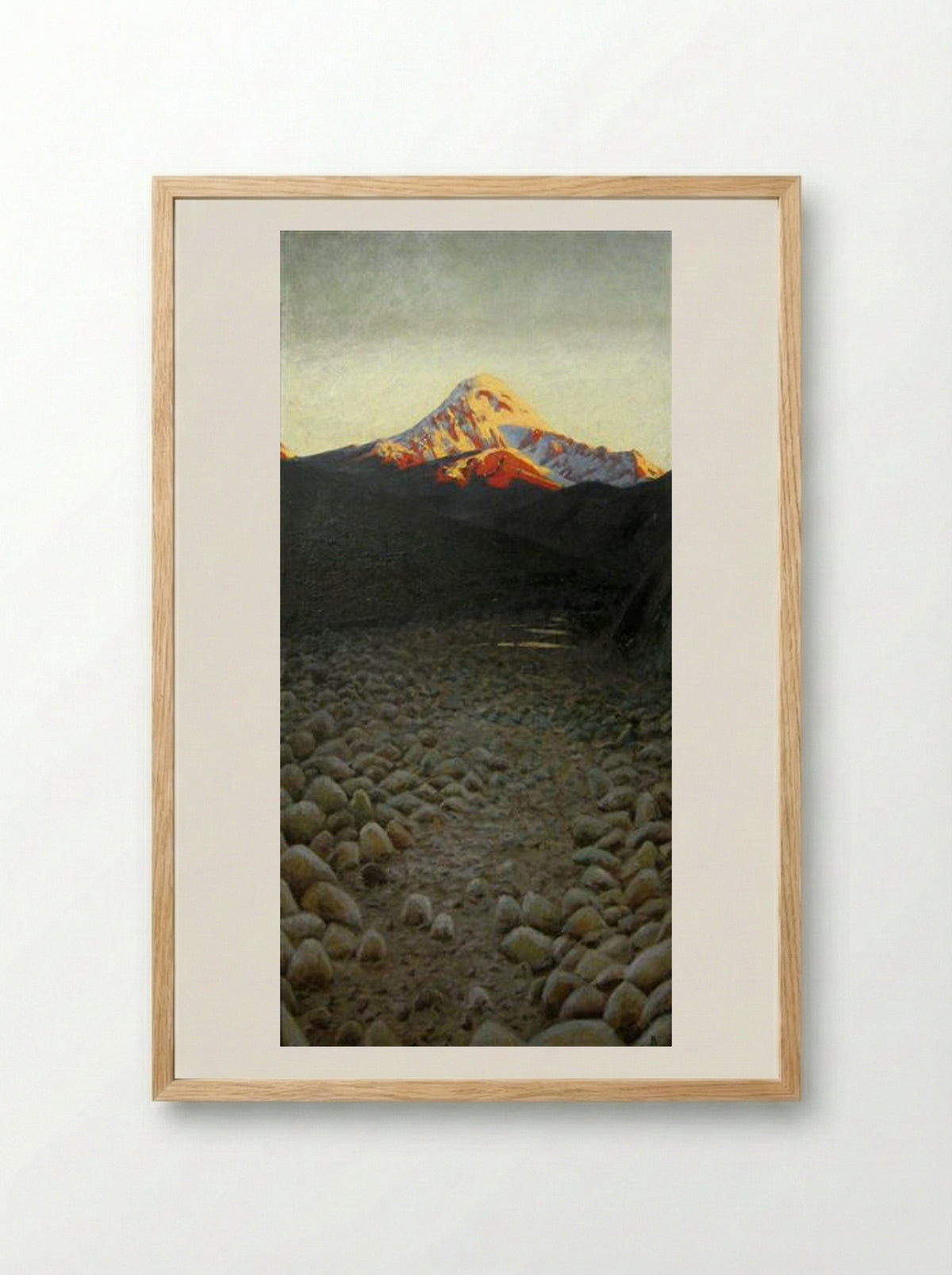 Kazbek - Vasily Vereshchagin - Framed Print Wood