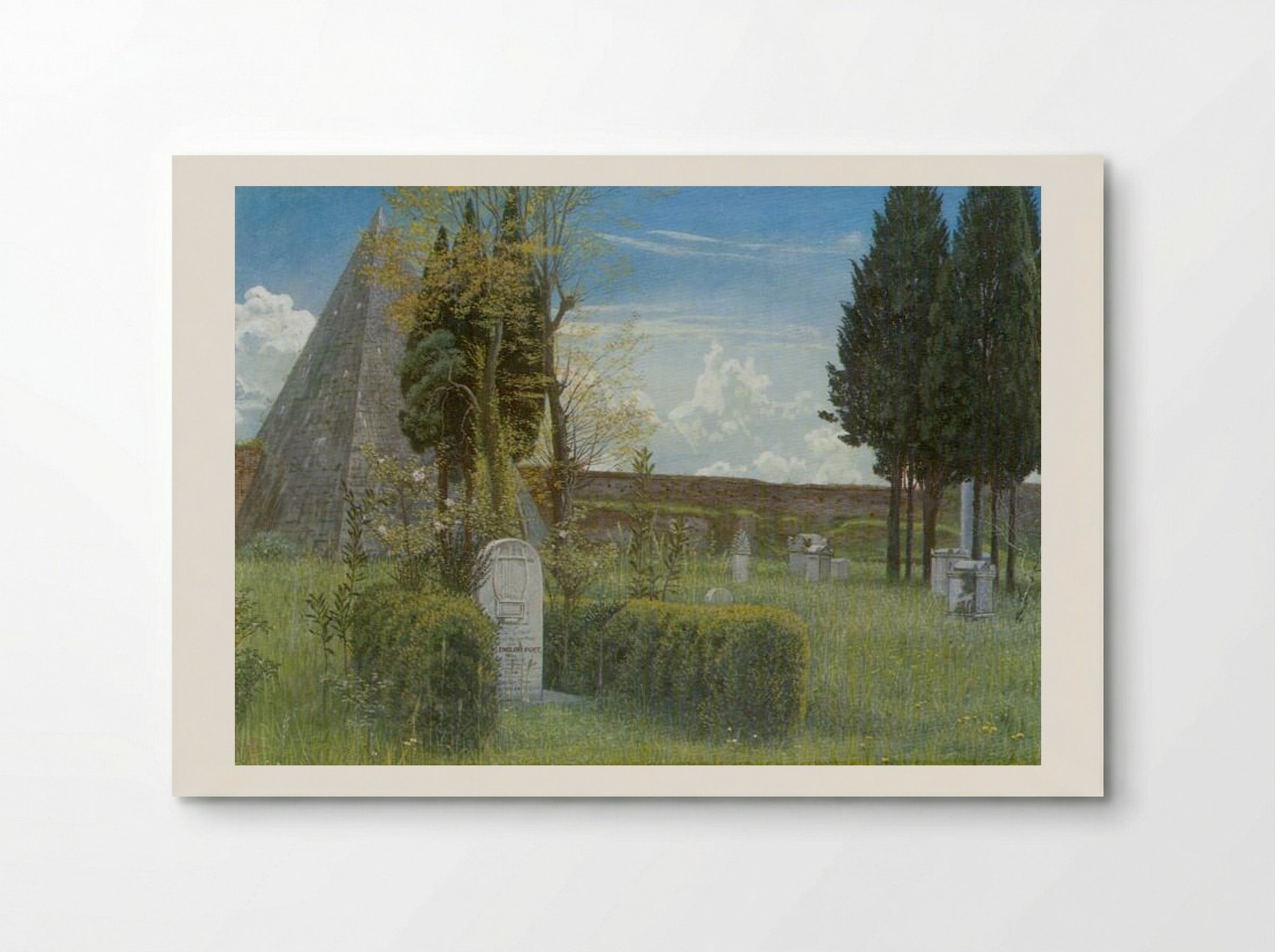 Keats' Tomb in the Protestant Cemetery, Rome - Walter Crane - Poster