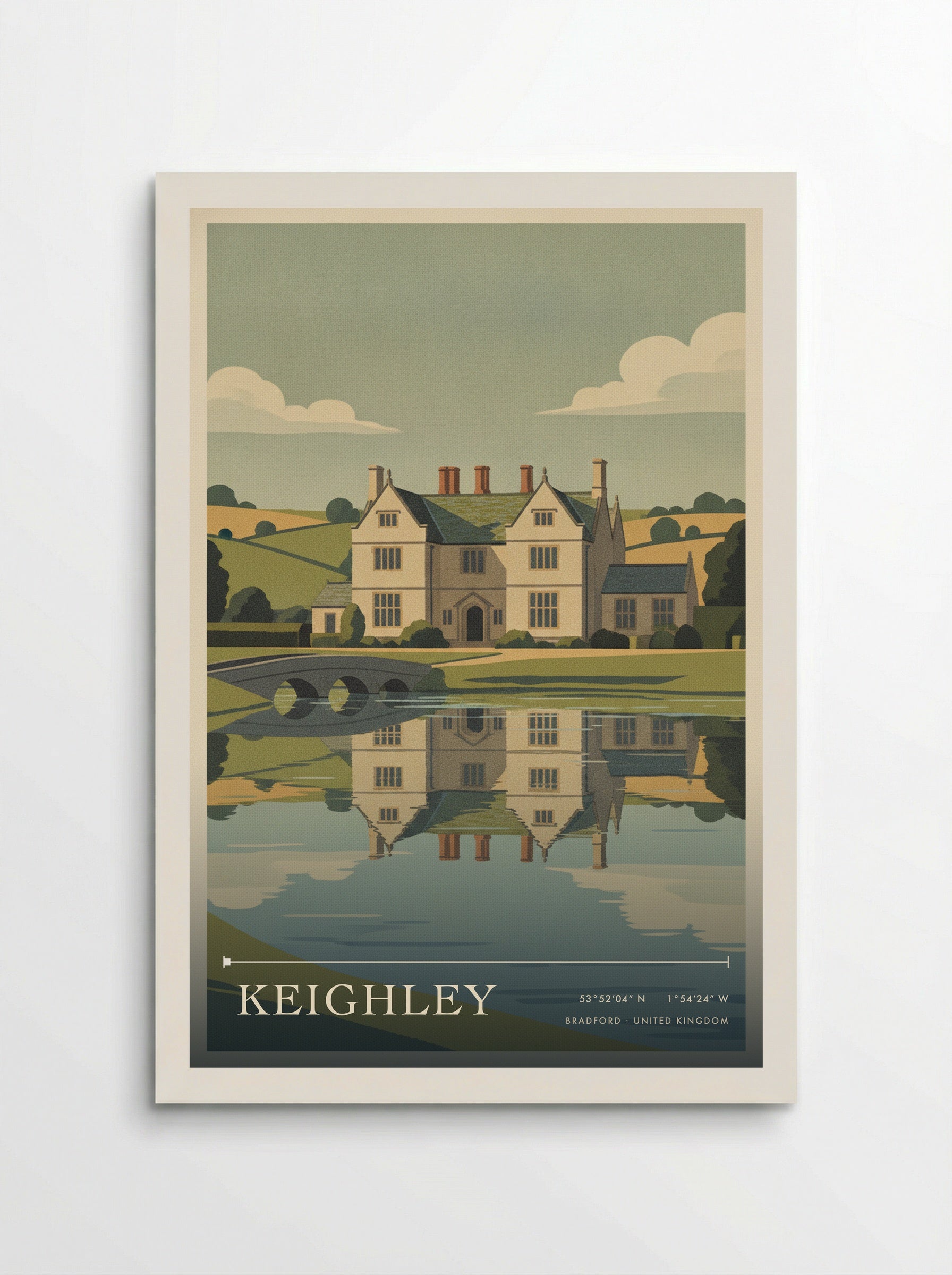 Keighley Bradford United Kingdom Travel Poster - Poster