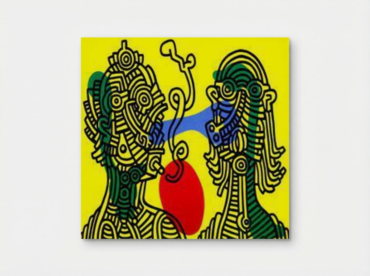 Keith and Julia - Keith Haring - Poster