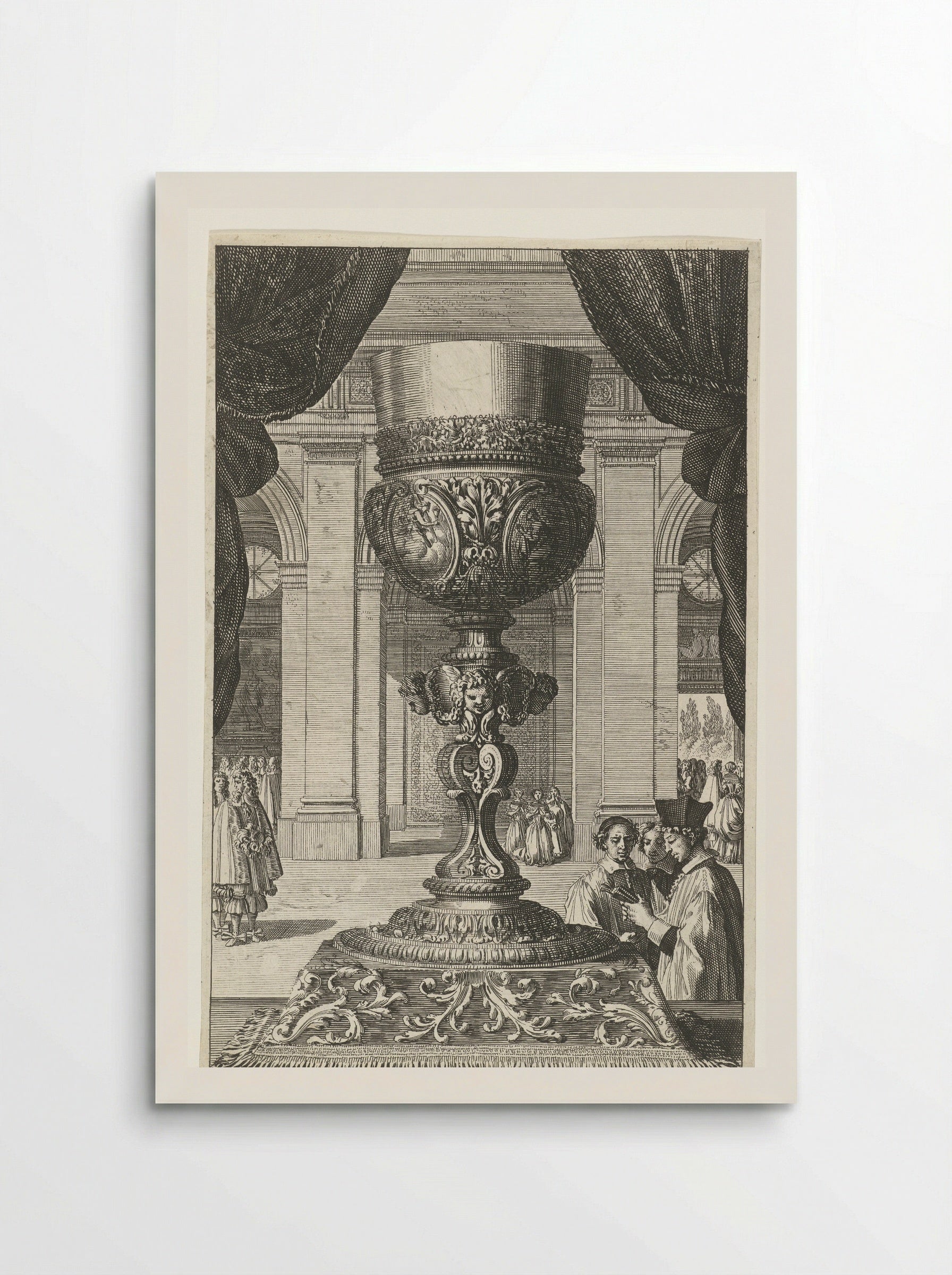 Kelk voor muur van kerk - Jean Lepautre - Poster