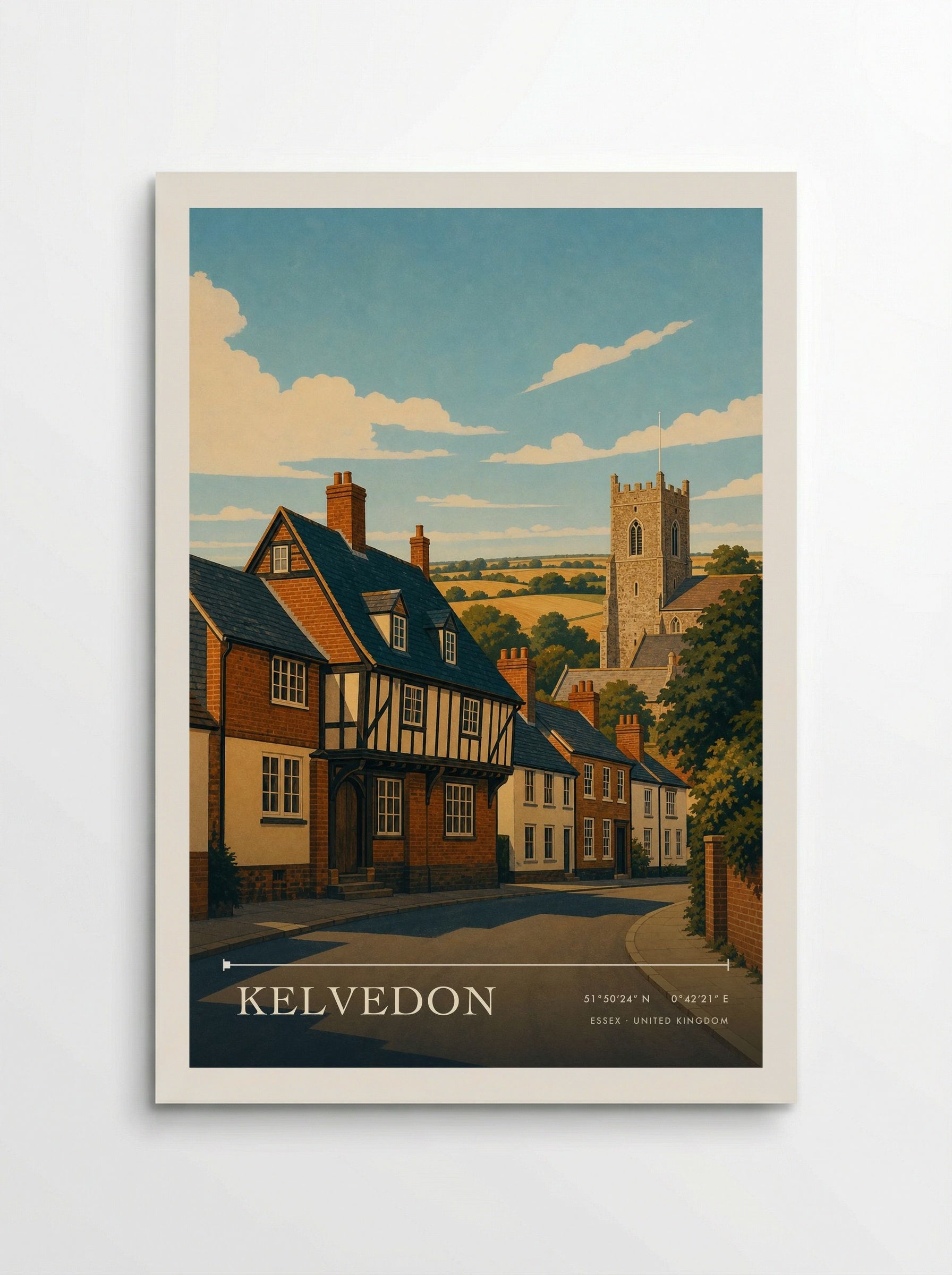 Kelvedon Essex United Kingdom Travel Poster - Poster