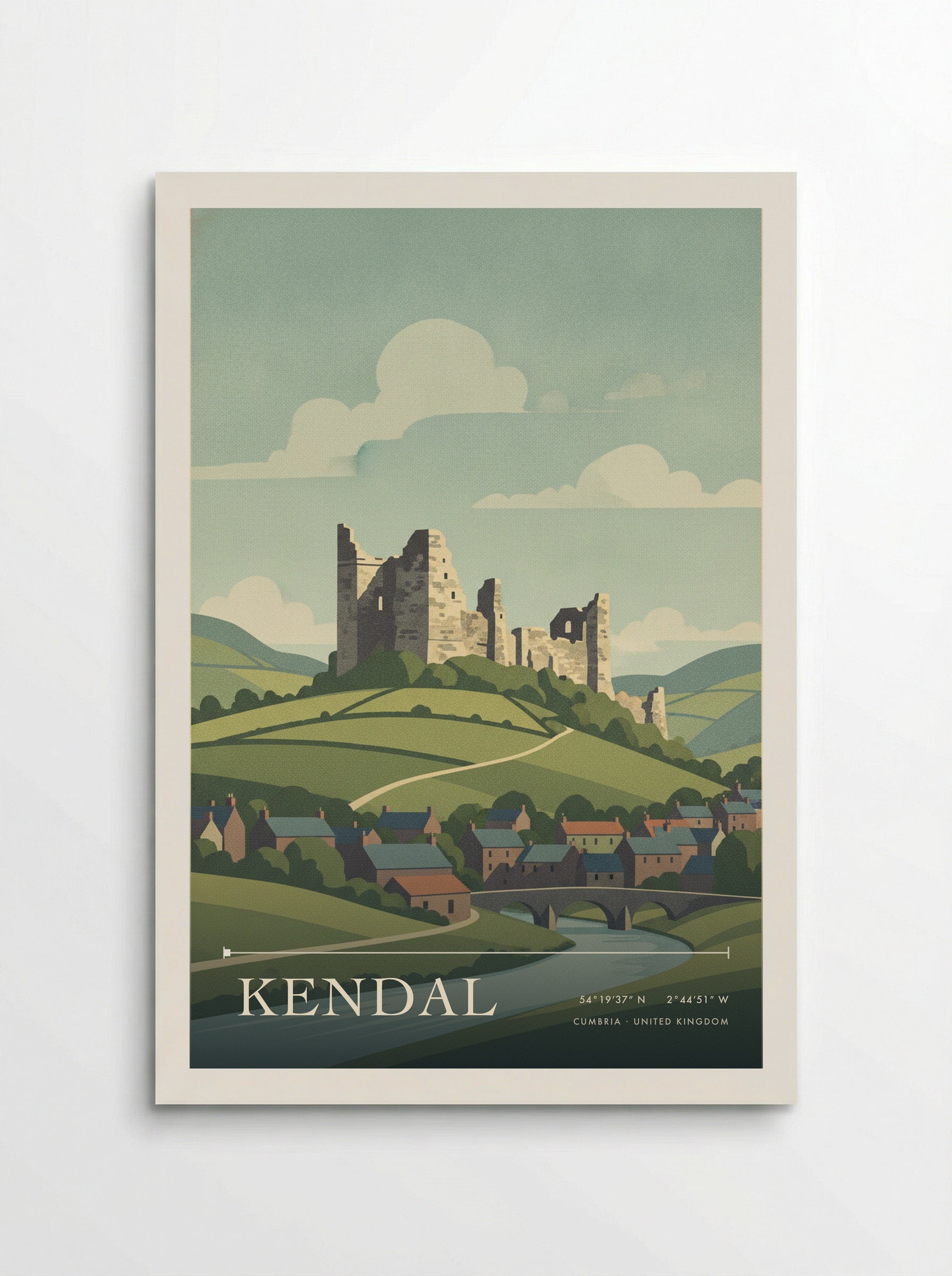 Kendal Cumbria United Kingdom Travel Poster - Poster