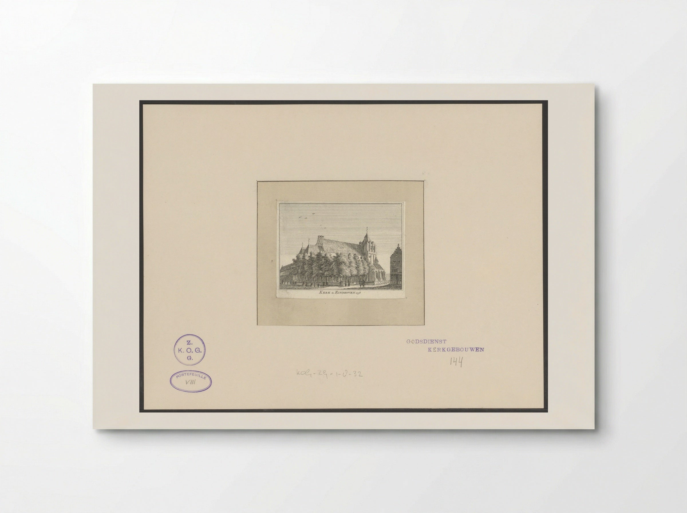 Kerk te Eindhoven - Hendrik Spilman - Poster