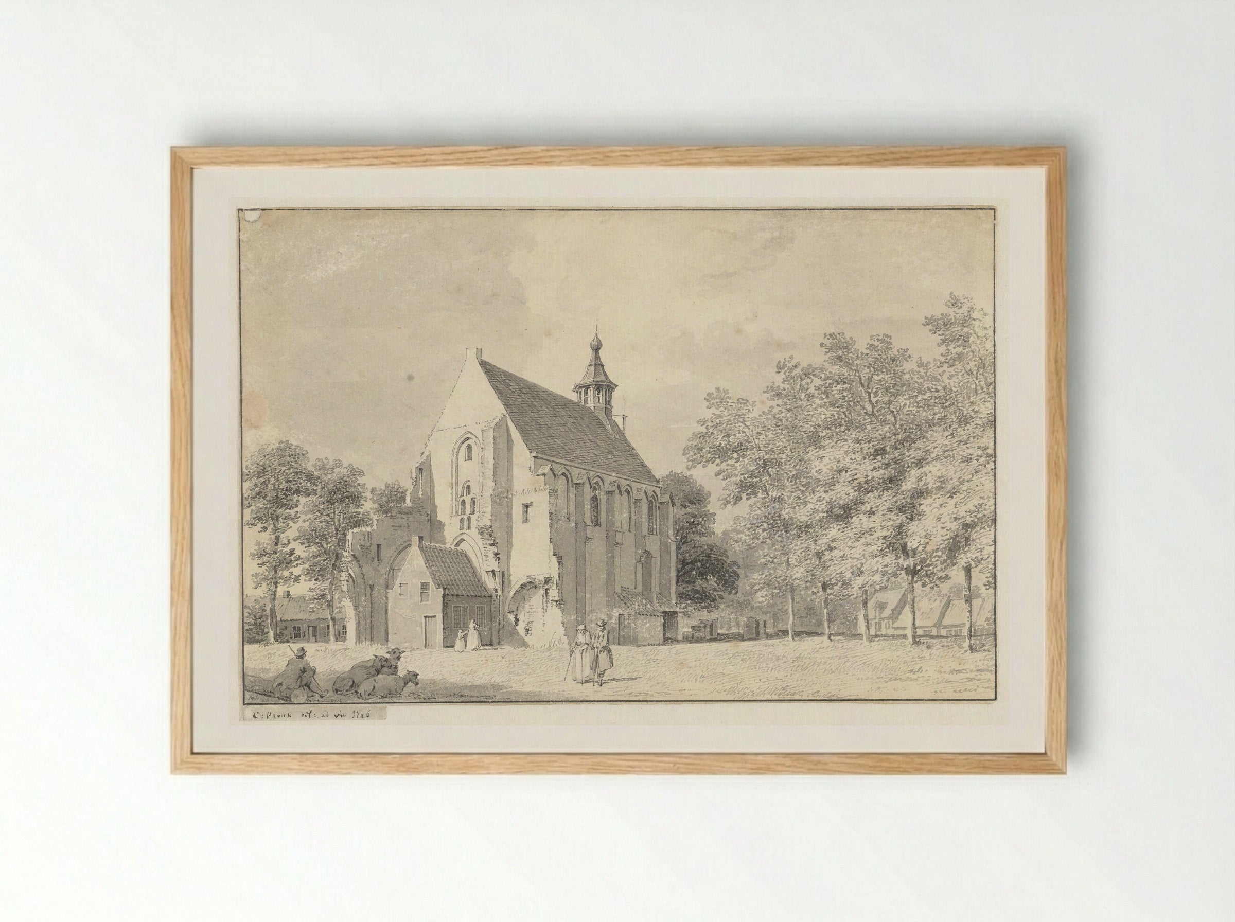 Kerk van West-Souburg - Cornelis Pronk - Framed Print Wood
