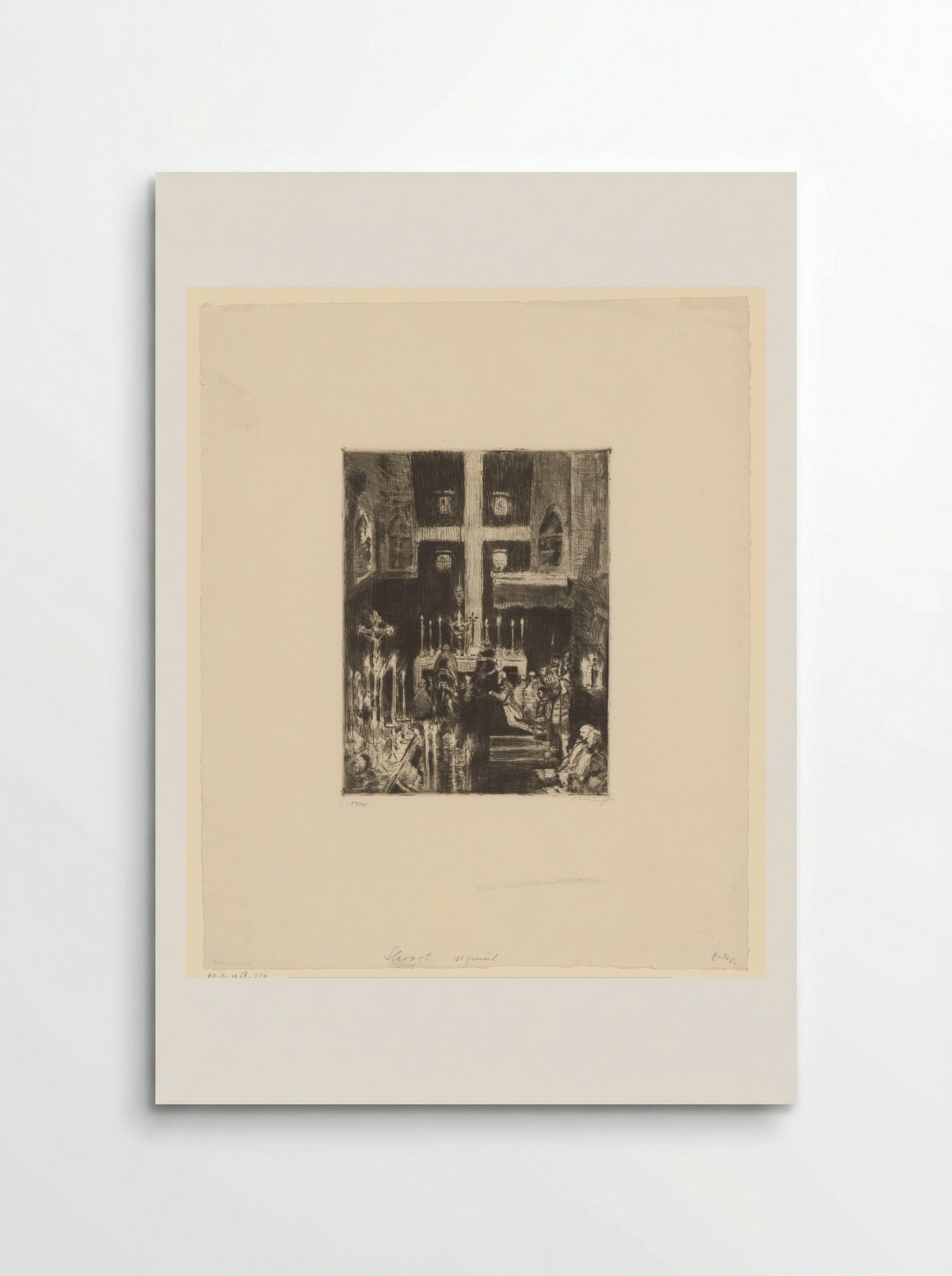 Kerkdienst van Georgiritter - Max Slevogt - Poster
