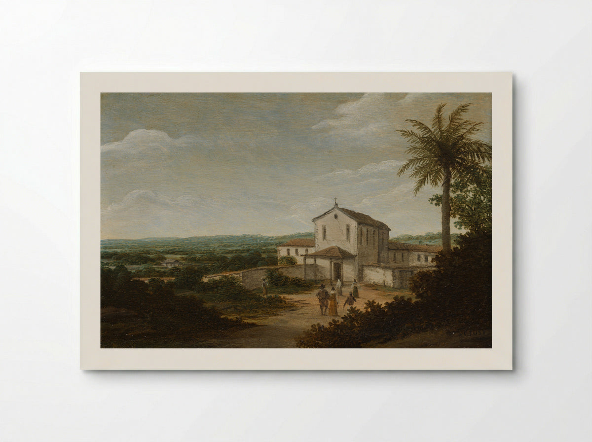 Kerkelijk gebouw in Brazilië - Frans Jansz Post - Poster