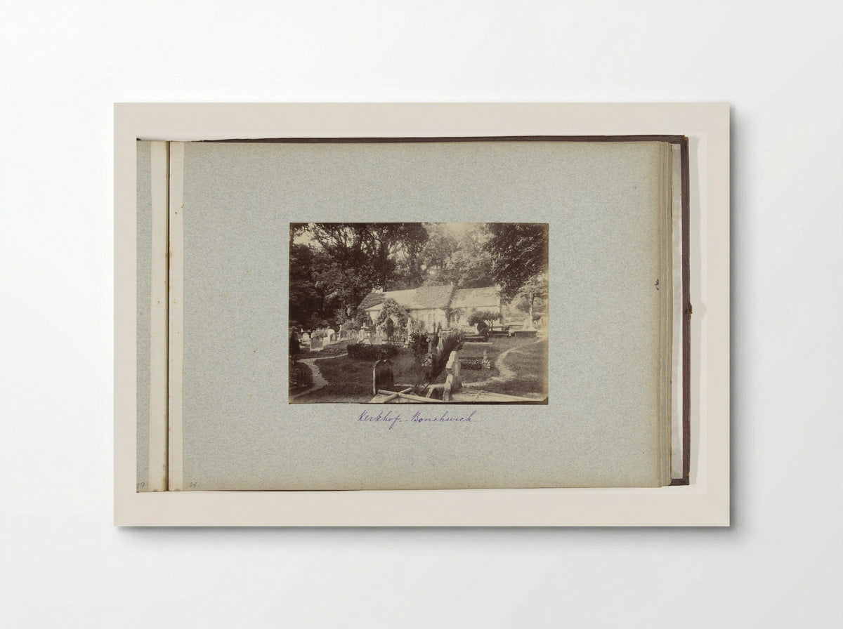 Kerkhof van de Old Saint Boniface Church te Bonchurch - Henry Pauw van Wieldrecht - Poster