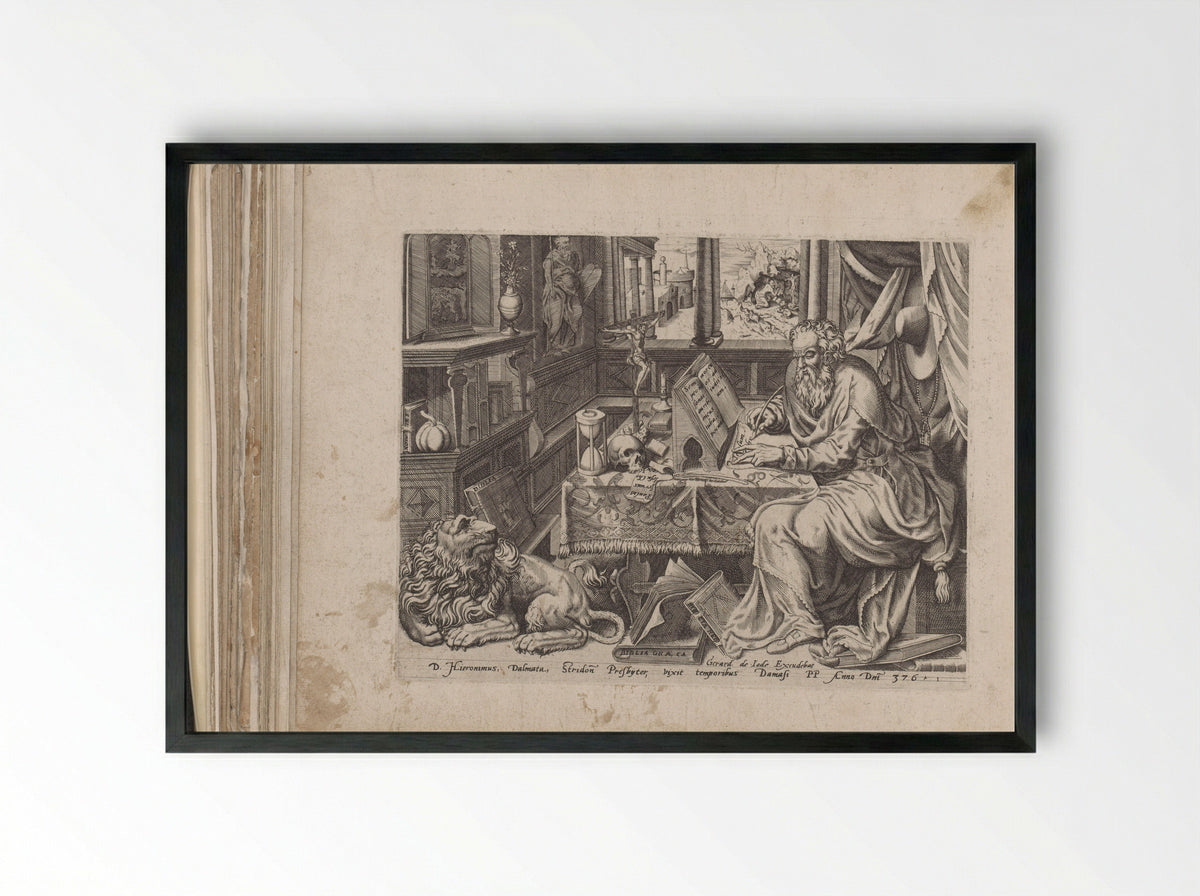 Kerkvader Hieronymus - Pieter Nagel - Framed Print Black