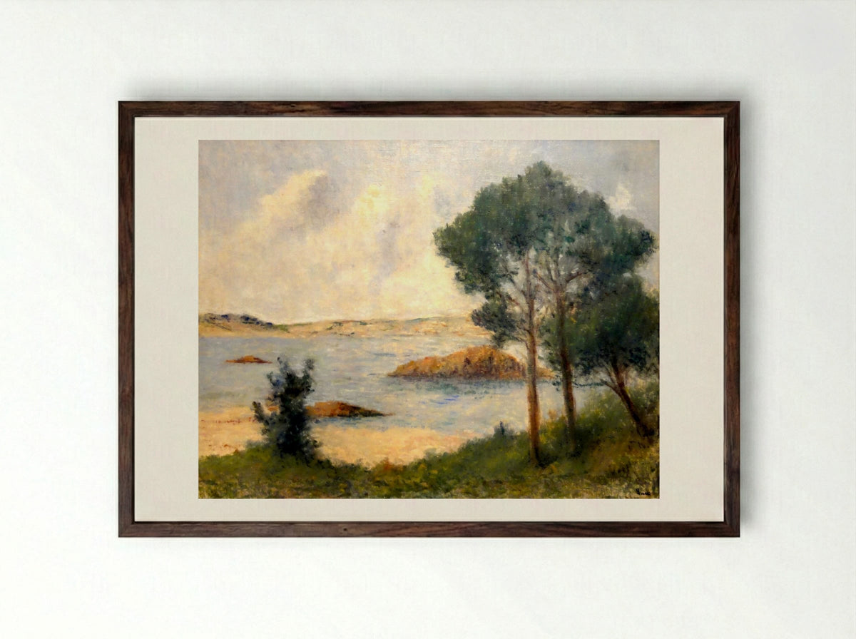 Kermouster - Maximilien Luce - Framed Print Dark Wood