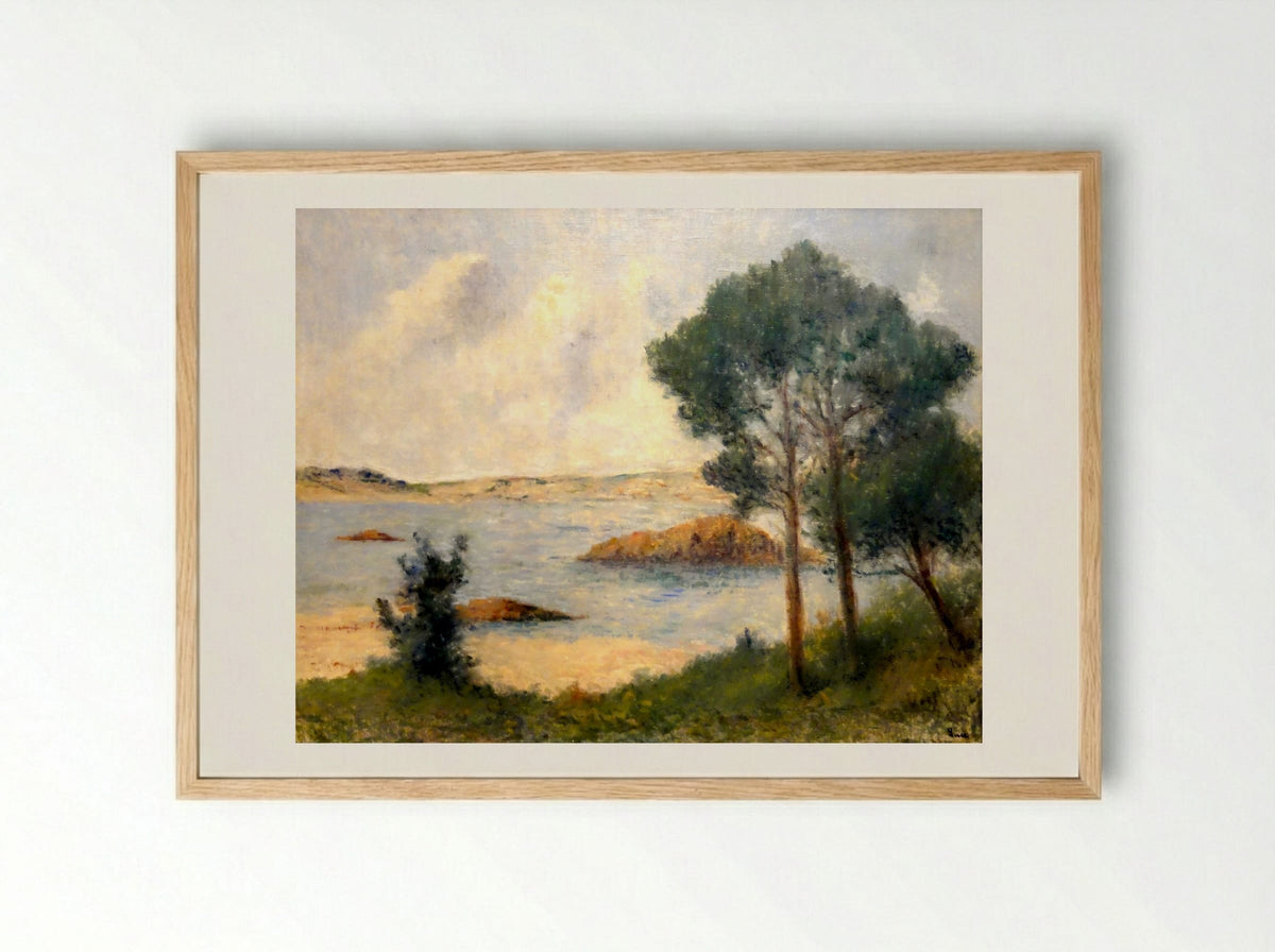 Kermouster - Maximilien Luce - Framed Print Wood