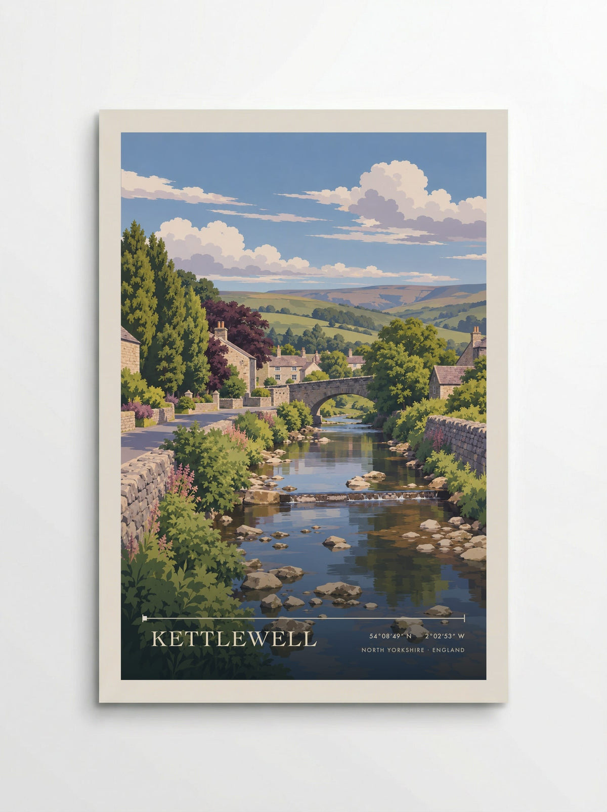 Kettlewell, North Yorkshire | Travel Poster - Poster