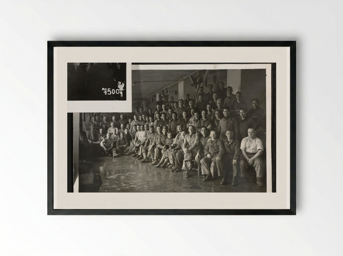 Keuken / Keukenpersoneel - Dick W.B. van Maarseveen - Framed Print Black