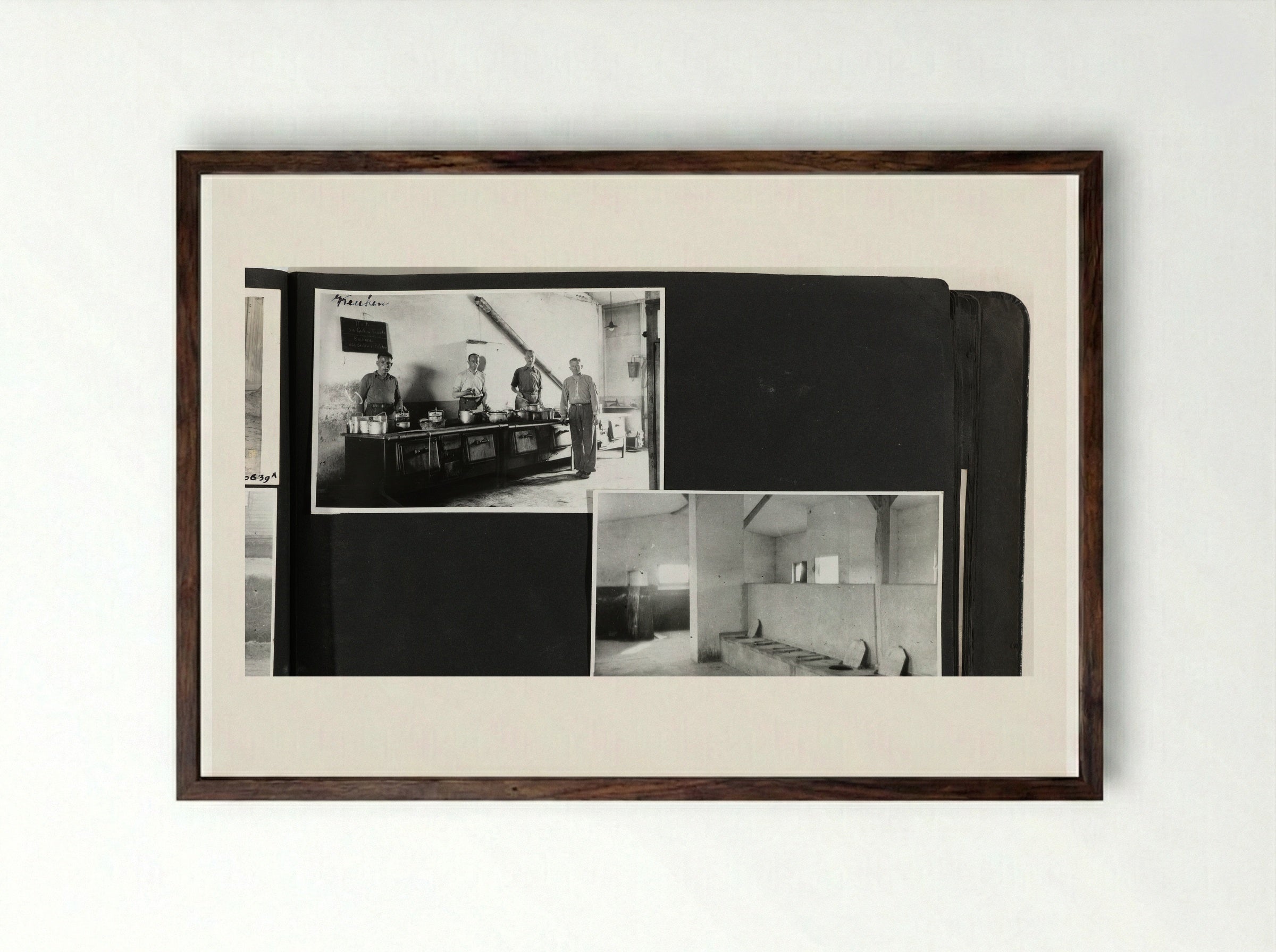 Keuken / algemeen toilet - Dick W.B. van Maarseveen - Framed Print Dark Wood