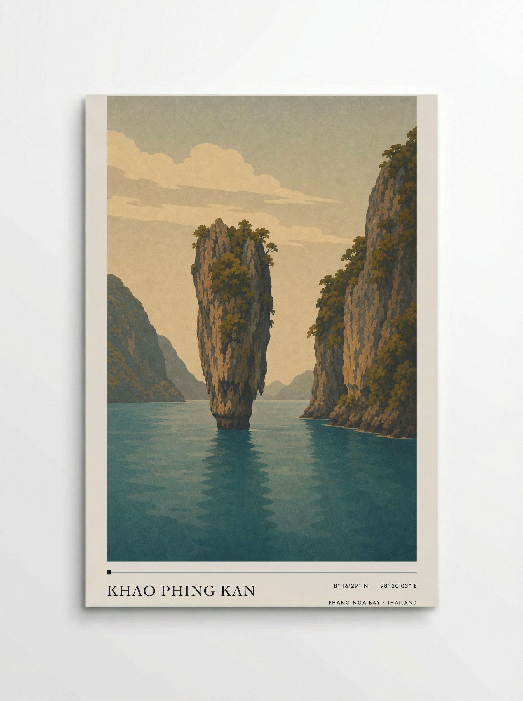Khao Phing Kan Travel Poster Artwork - Poster