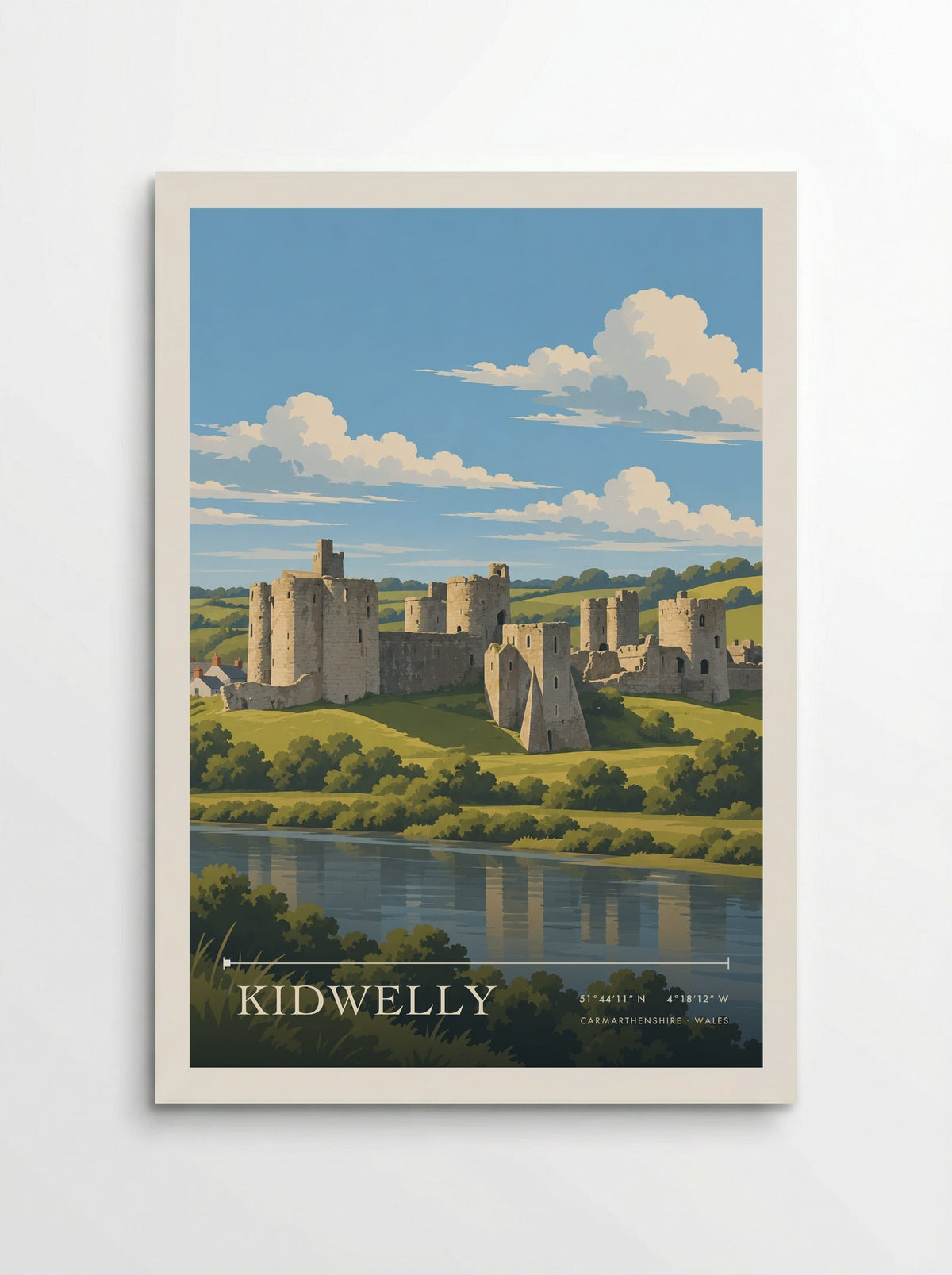 Kidwelly, Carmarthenshire | Travel Poster - Poster