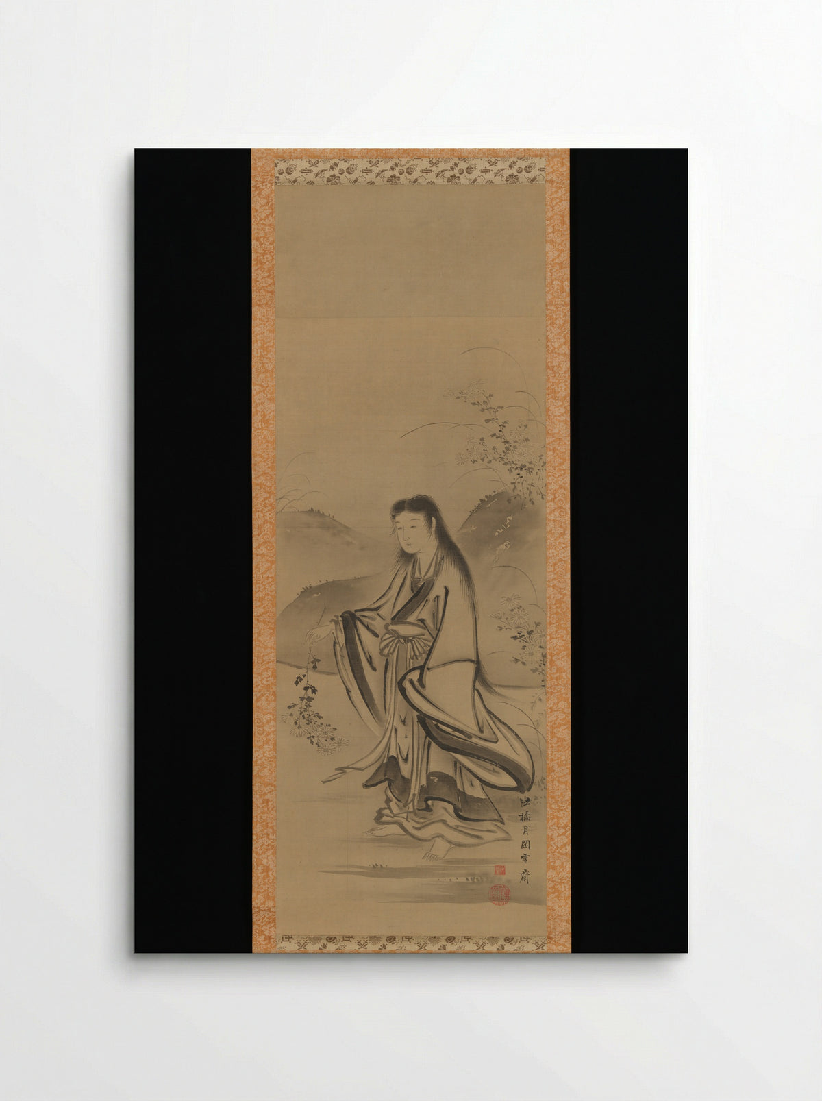 Kiku Jidō (Chrysanthemum Boy) - Tsukioka Sessai - Poster