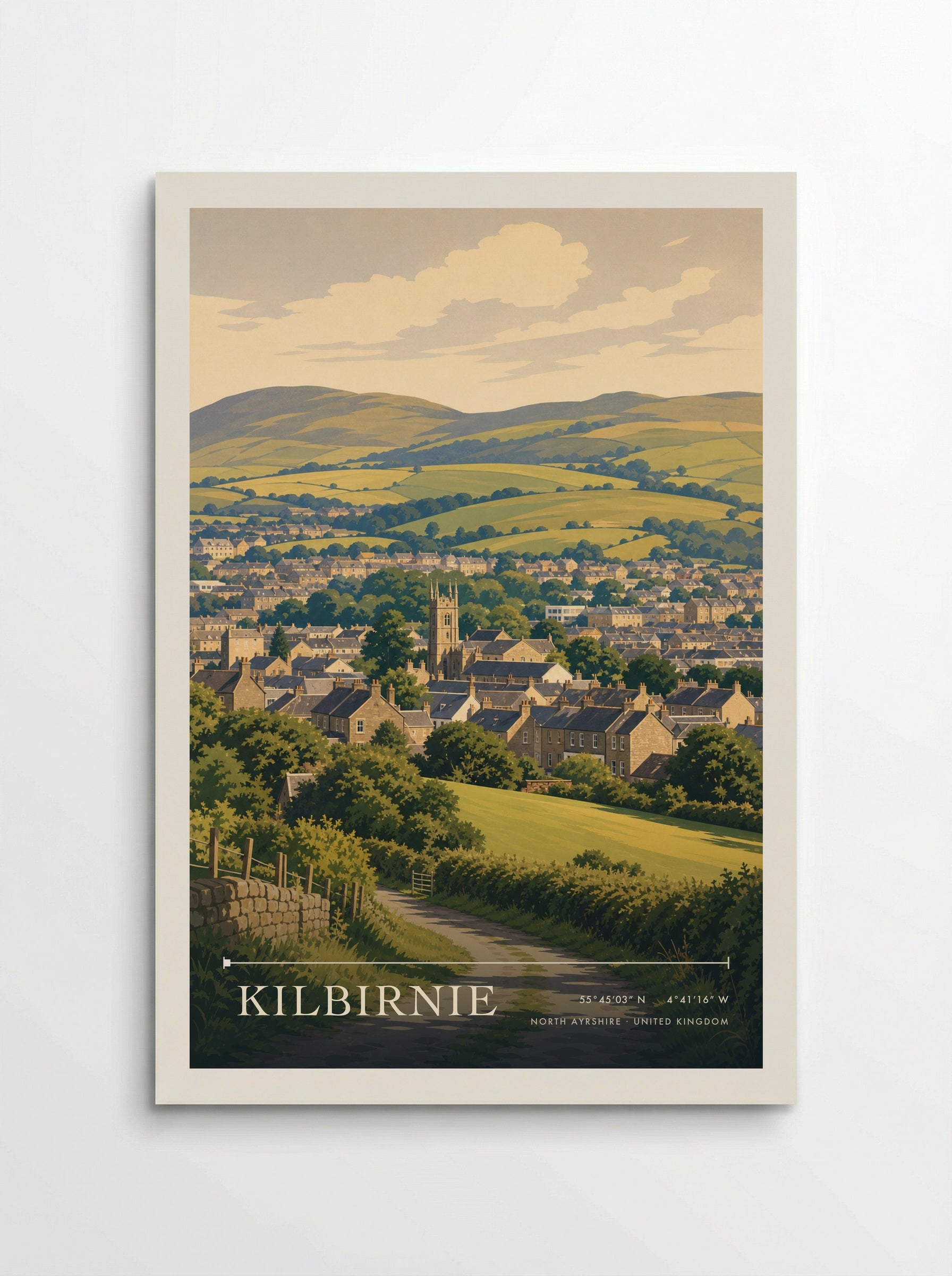 Kilbirnie North Ayrshire United Kingdom Travel Poster - Poster