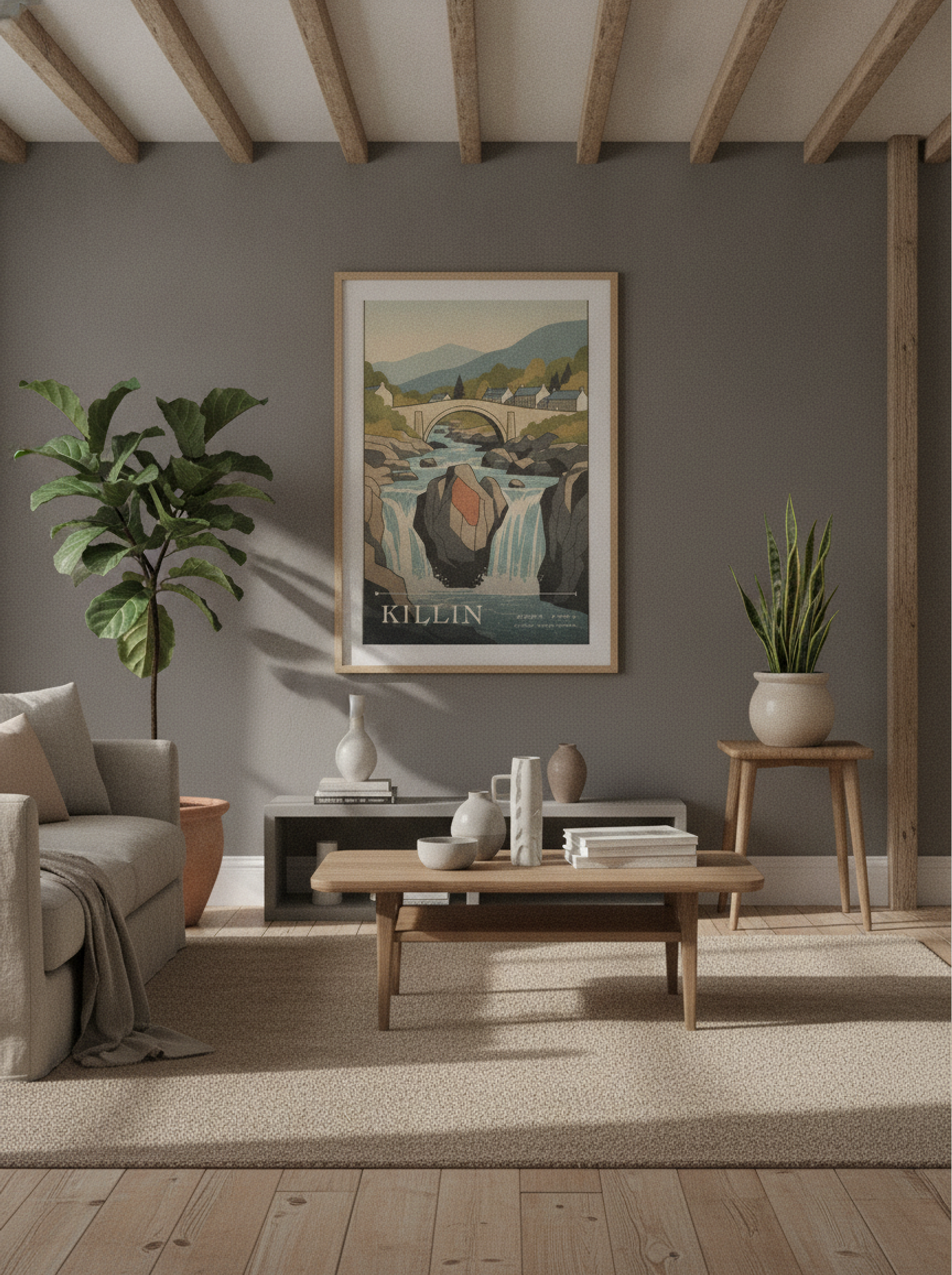 Killin Stirling United Kingdom Travel Poster - Lifestyle