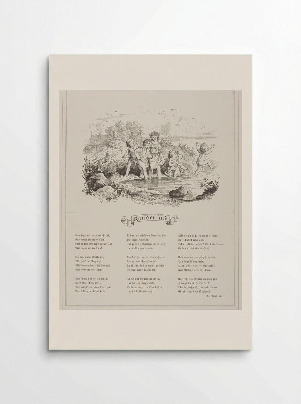 Kinderlust (Childish Joy) - Adrian Ludwig Richter - Poster