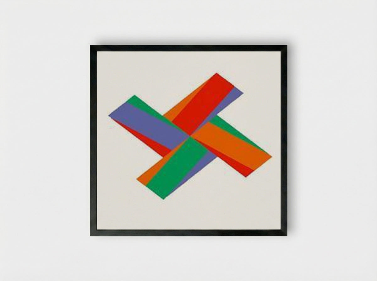 Kinderstern - Max Bill - Framed Print Black