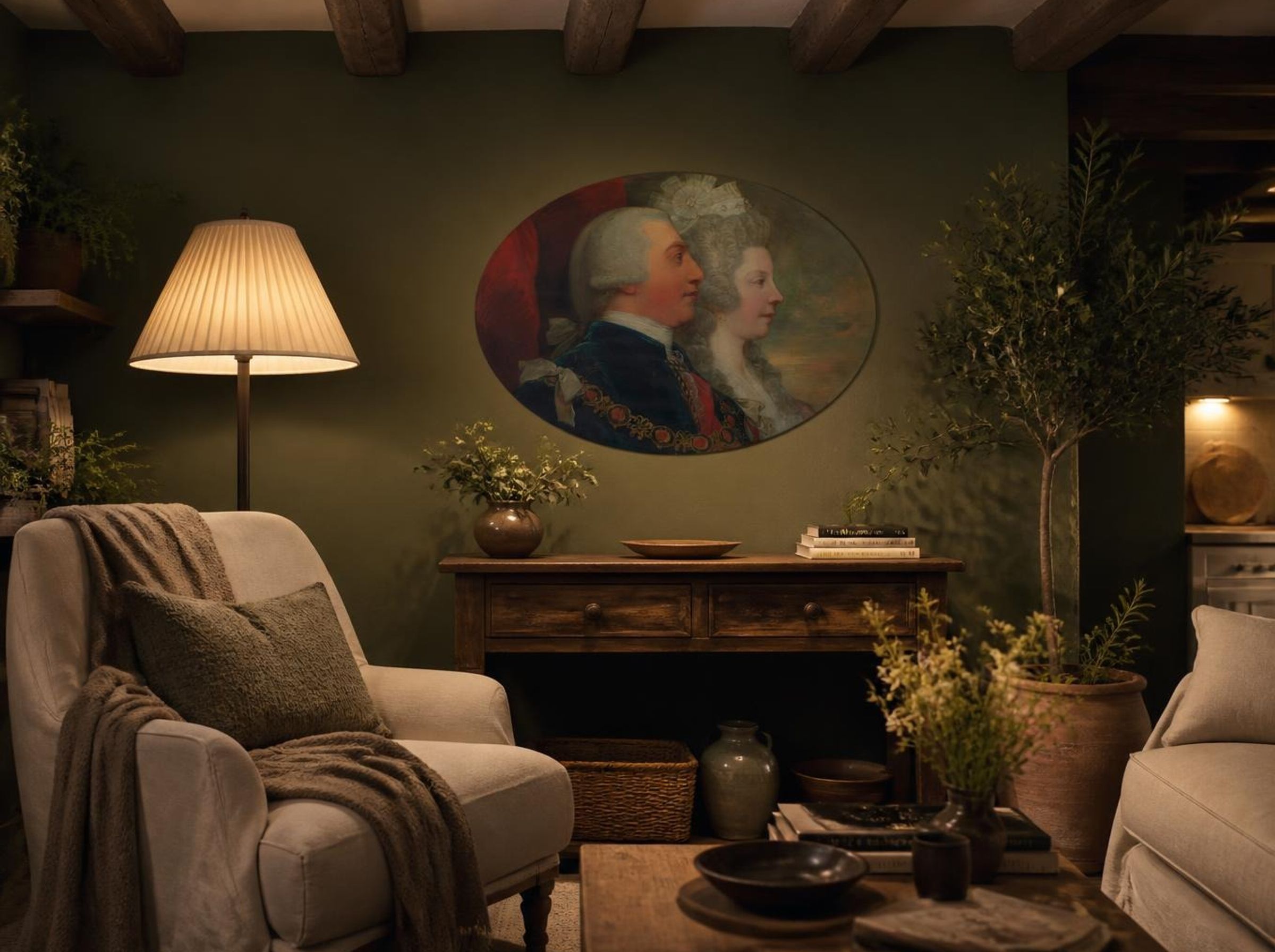 King George III and Queen Charlotte - Benjamin West - Lifestyle