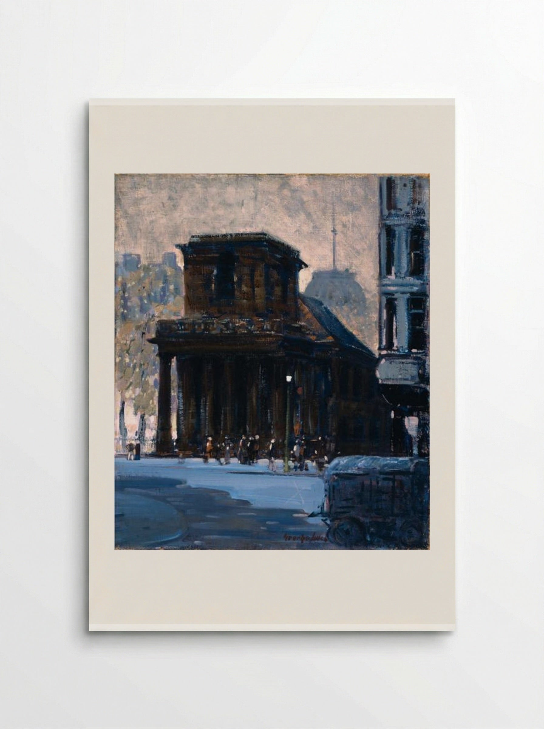 King's Chapel, Boston - George Luks - Poster