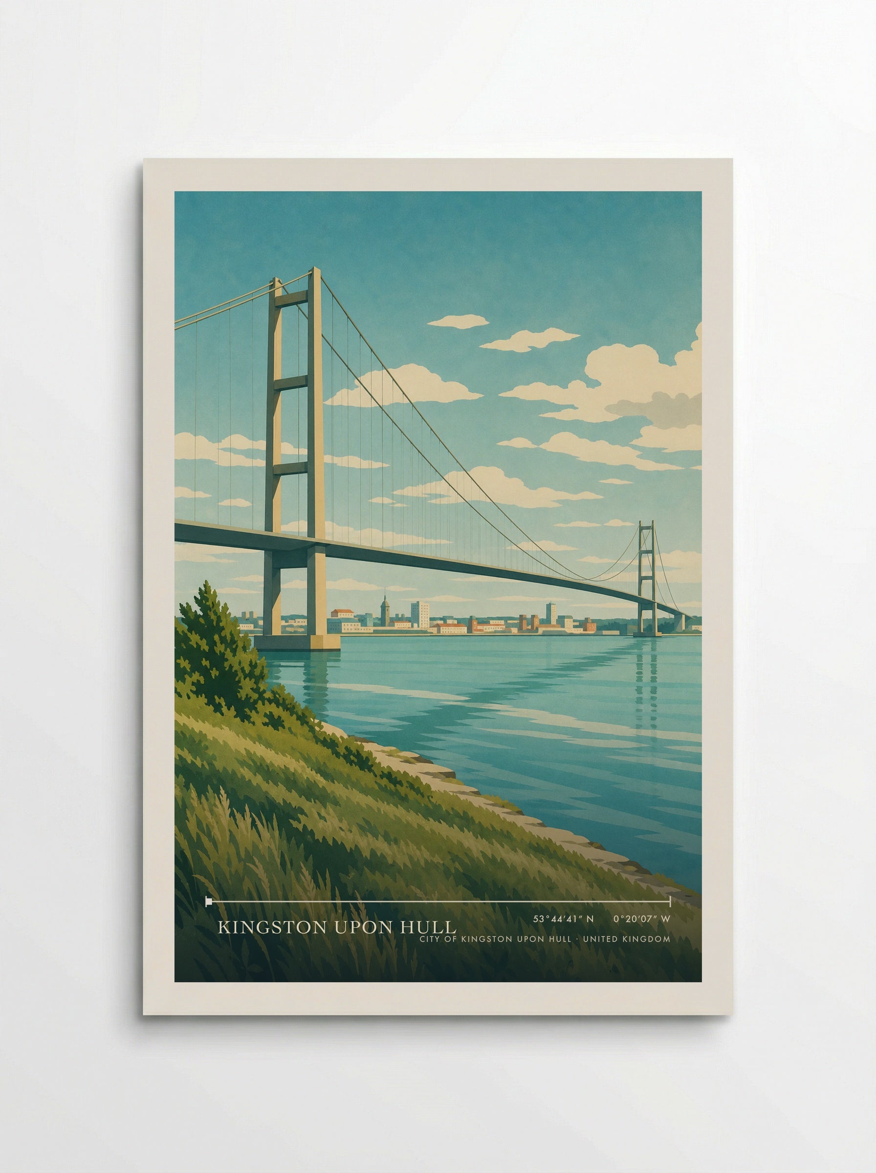 Kingston upon Hull City of Kingston upon Hull United Kingdom Travel Poster - Poster