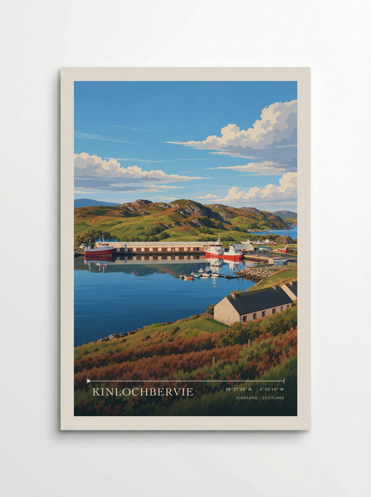 Kinlochbervie, Highland | Travel Poster - Poster