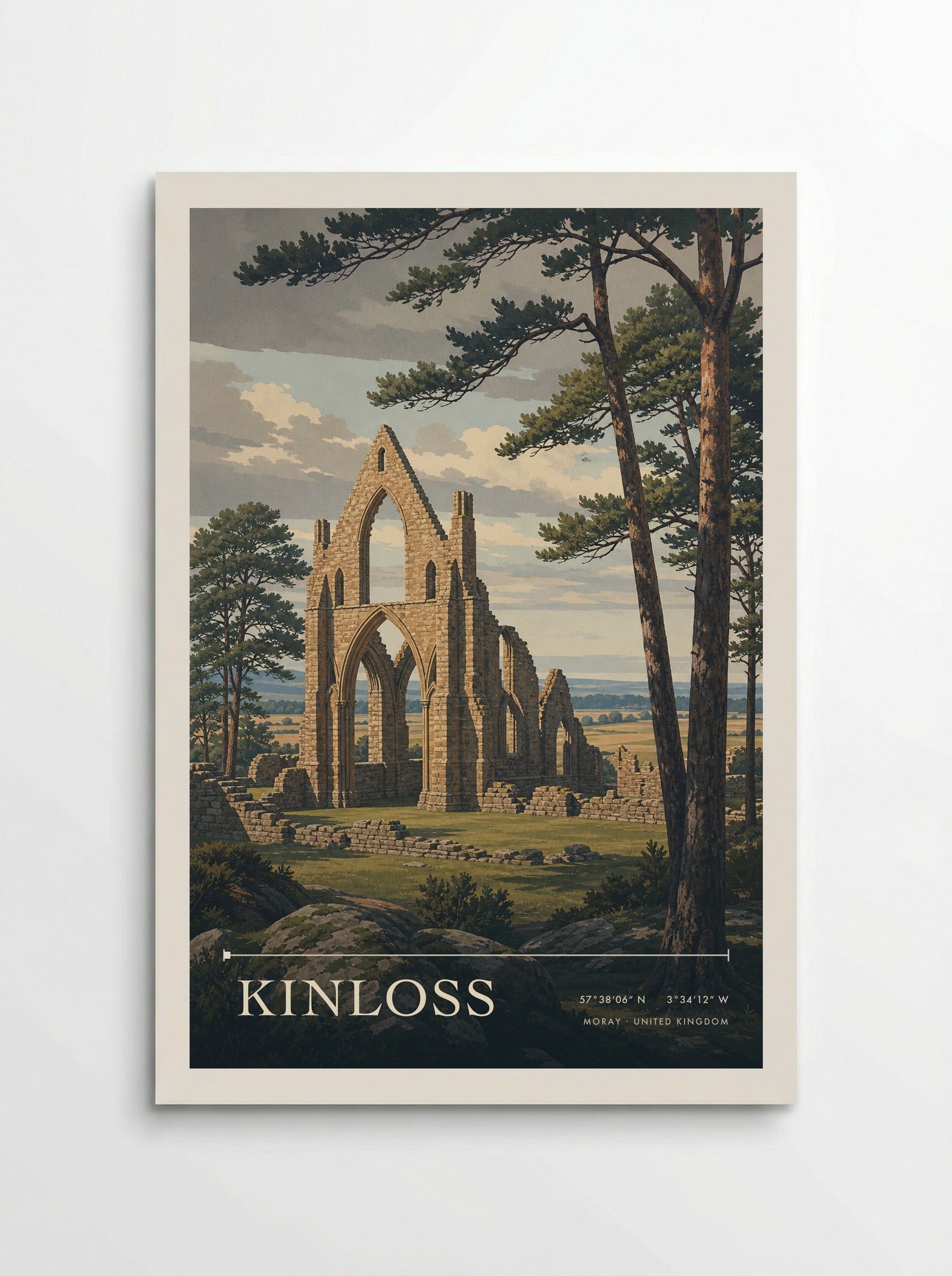 Kinloss Moray United Kingdom Travel Poster - Poster
