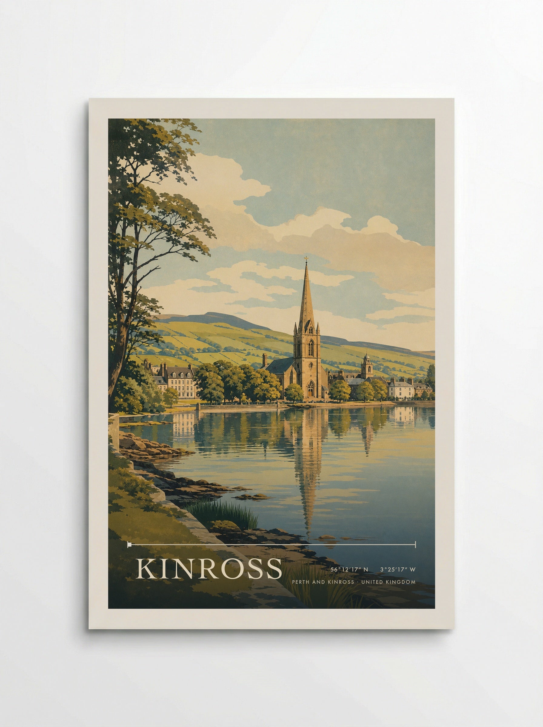 Kinross Perth and Kinross United Kingdom Travel Poster - Poster