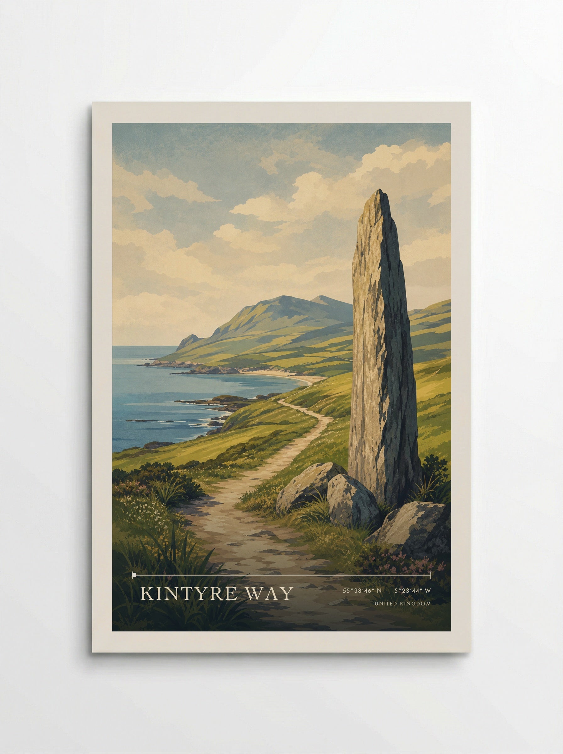 Kintyre Way United Kingdom Travel Poster - Poster