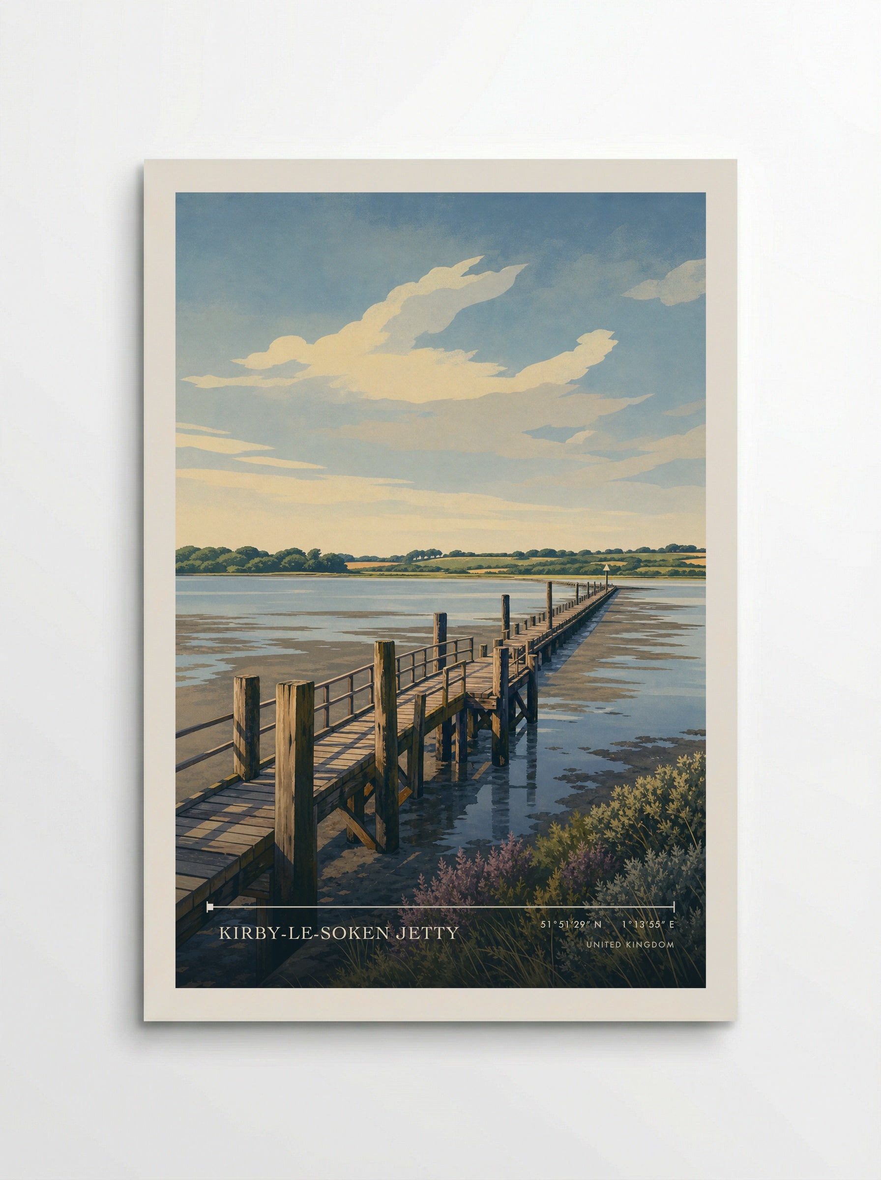 Kirby-Le-Soken Jetty United Kingdom Travel Poster - Poster