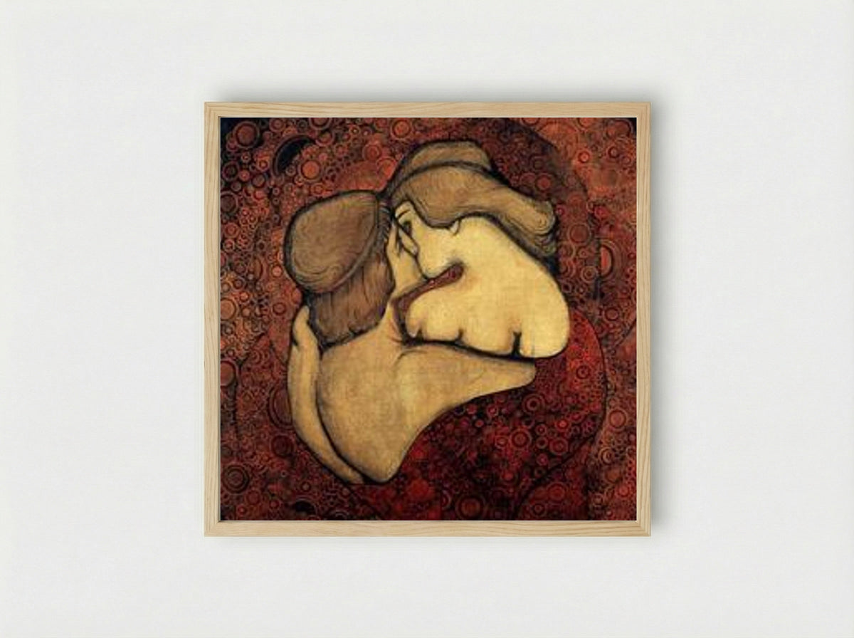 Kiss - Vsevolod Maksymovych - Framed Print Wood