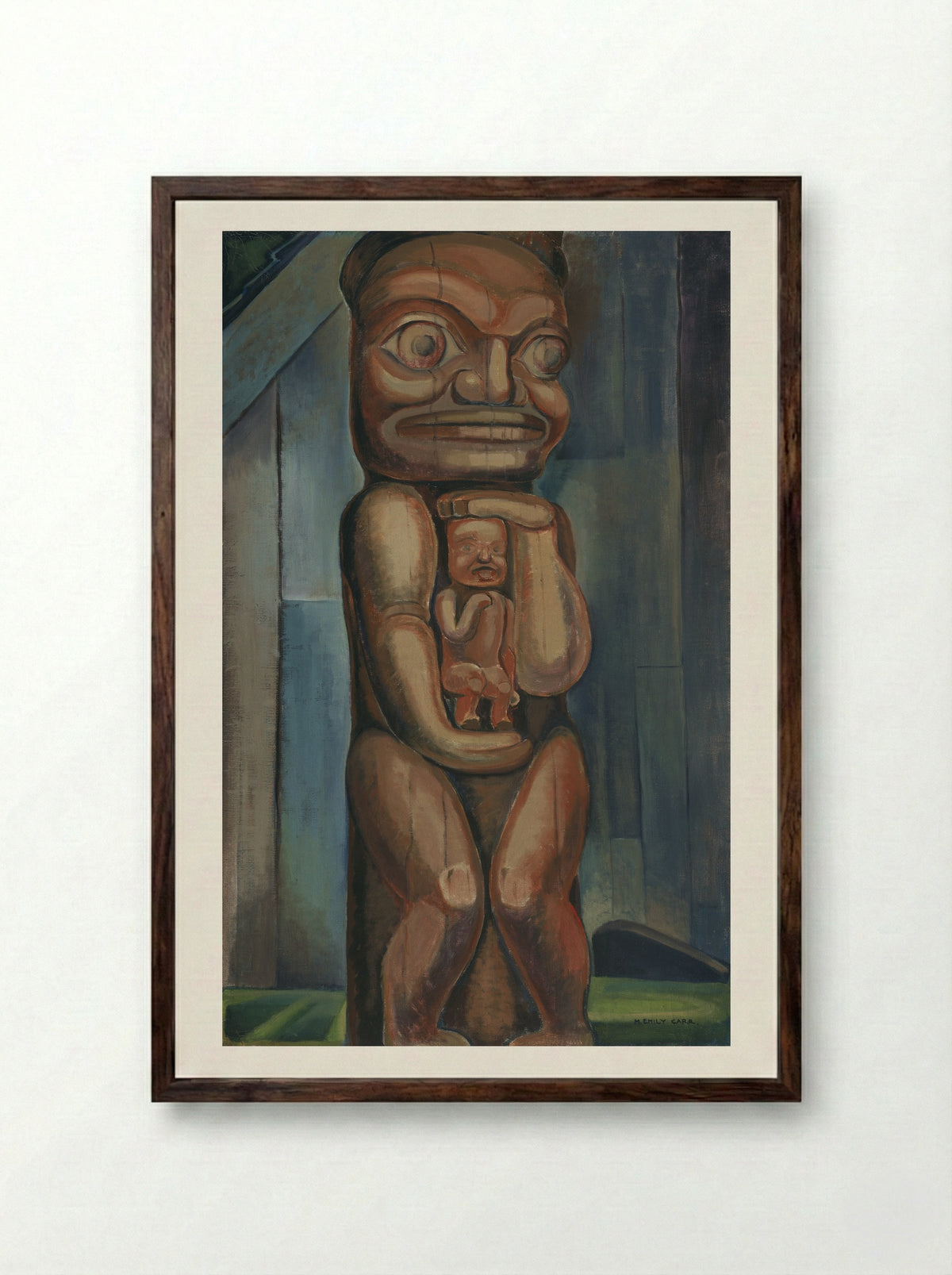 Kitwancool - Emily Carr - Framed Print Dark Wood