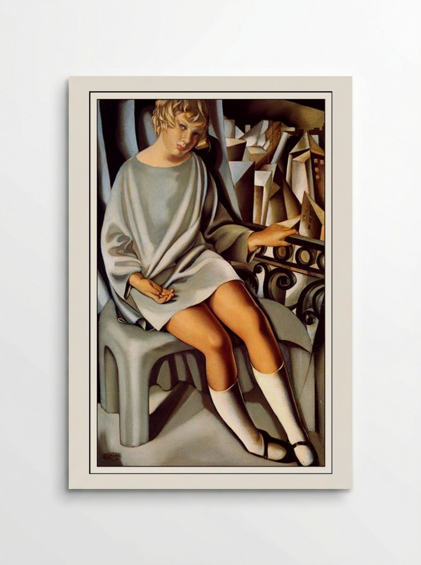 Kizette On The Balcony - Tamara de Lempicka - Poster