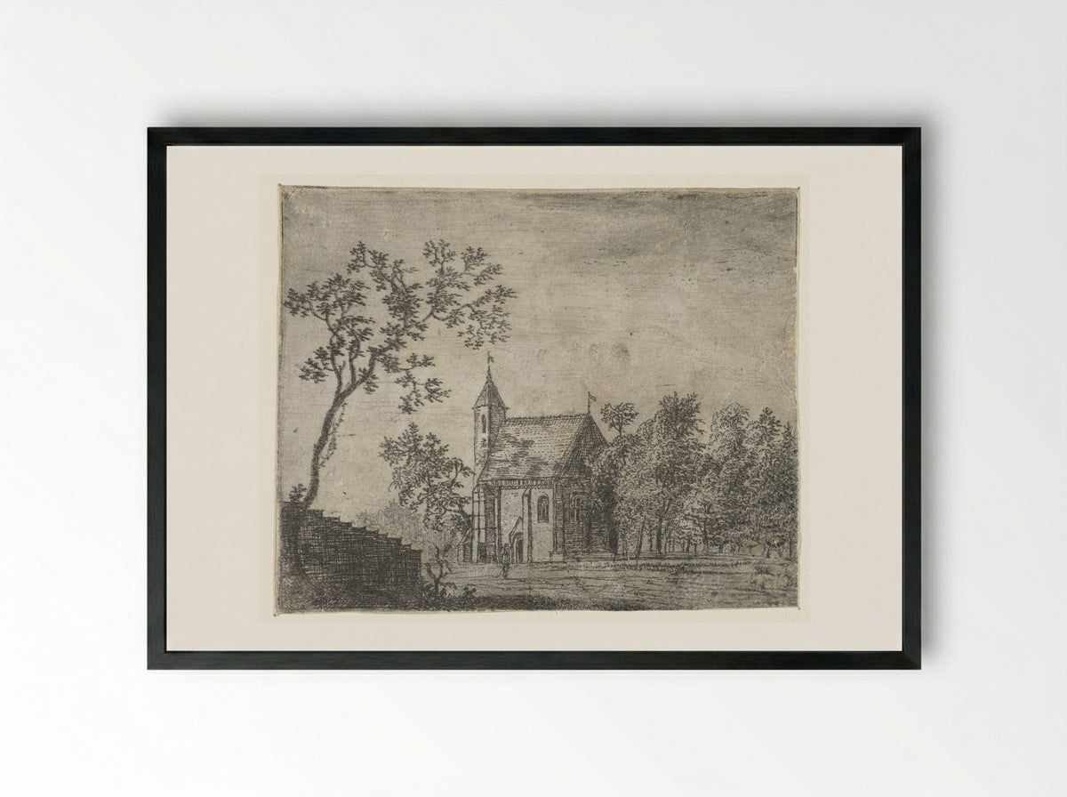 Kleine kapel - Jan Ruyscher - Framed Print Black