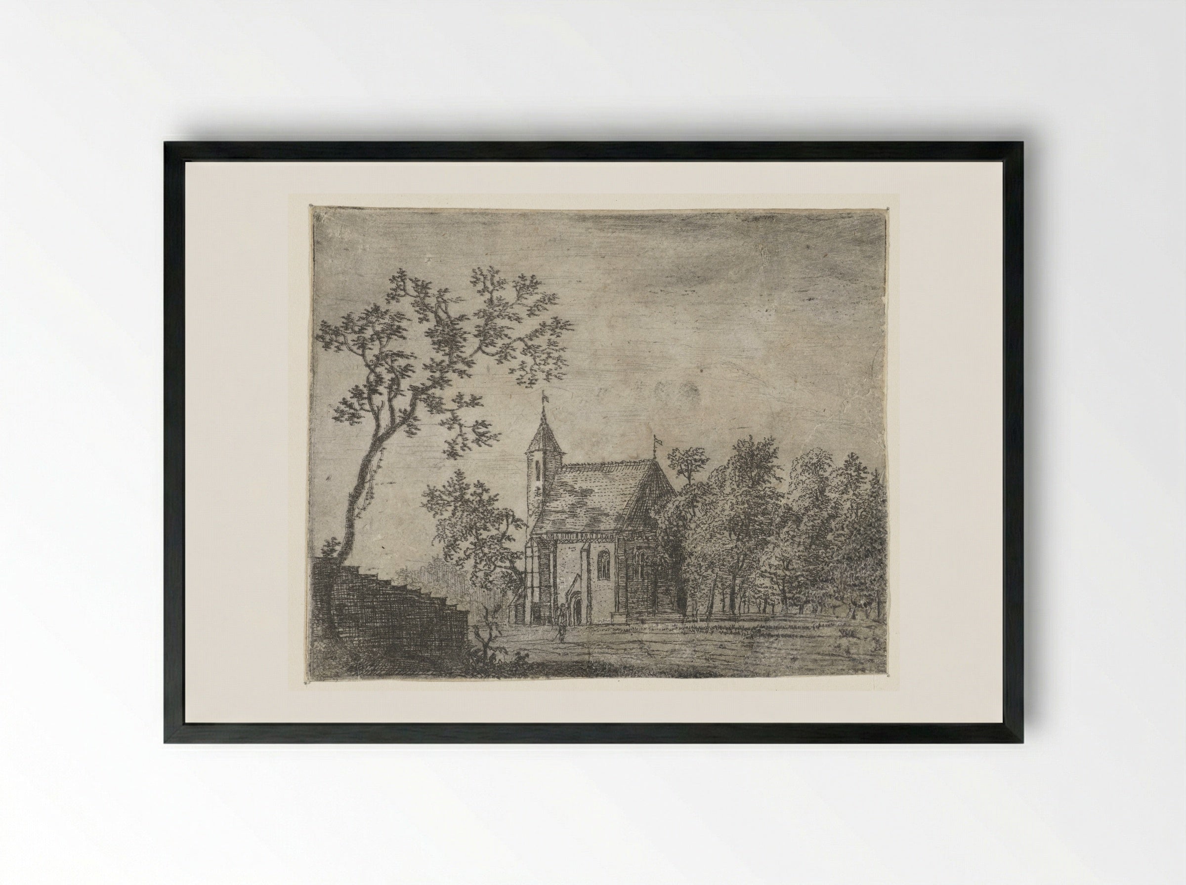 Kleine kapel - Jan Ruyscher - Framed Print Black