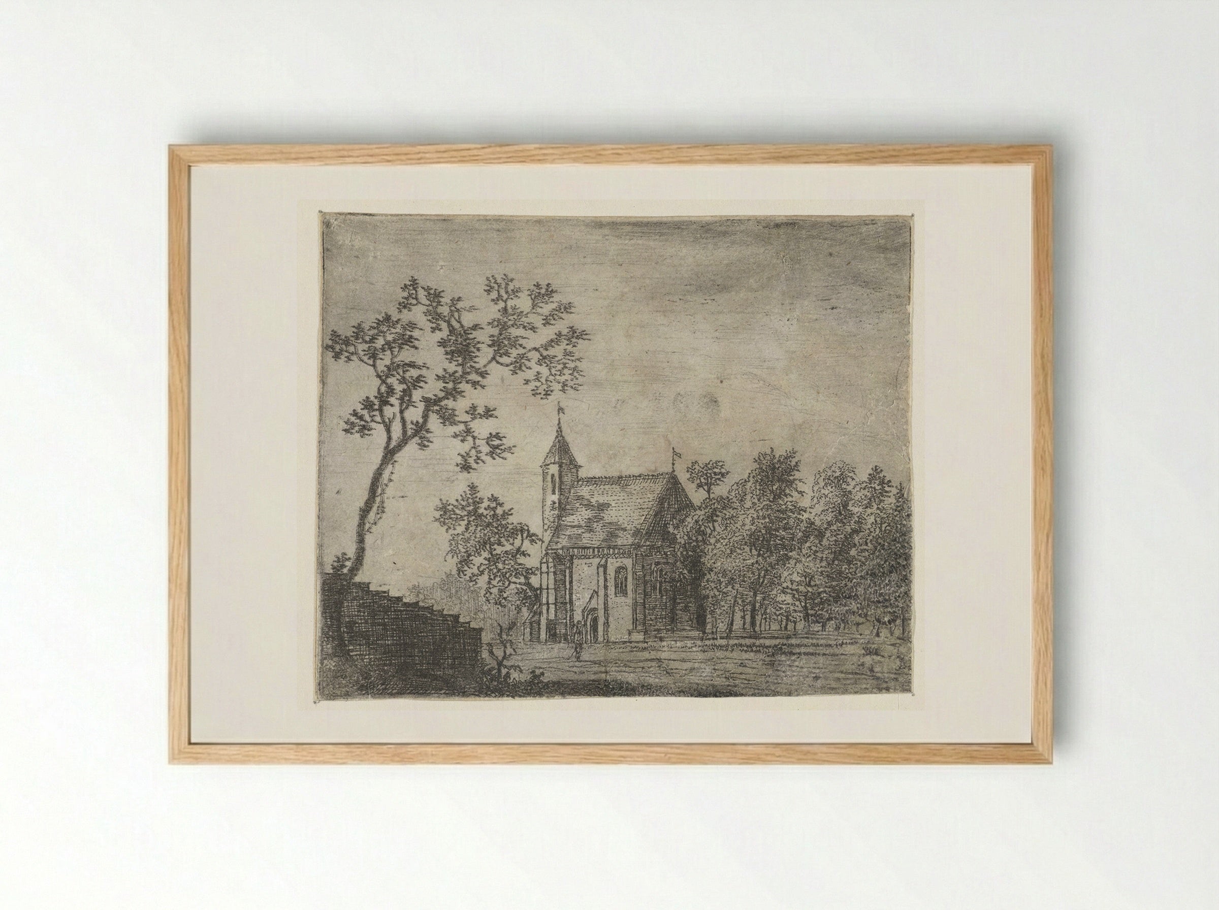 Kleine kapel - Jan Ruyscher - Framed Print Wood