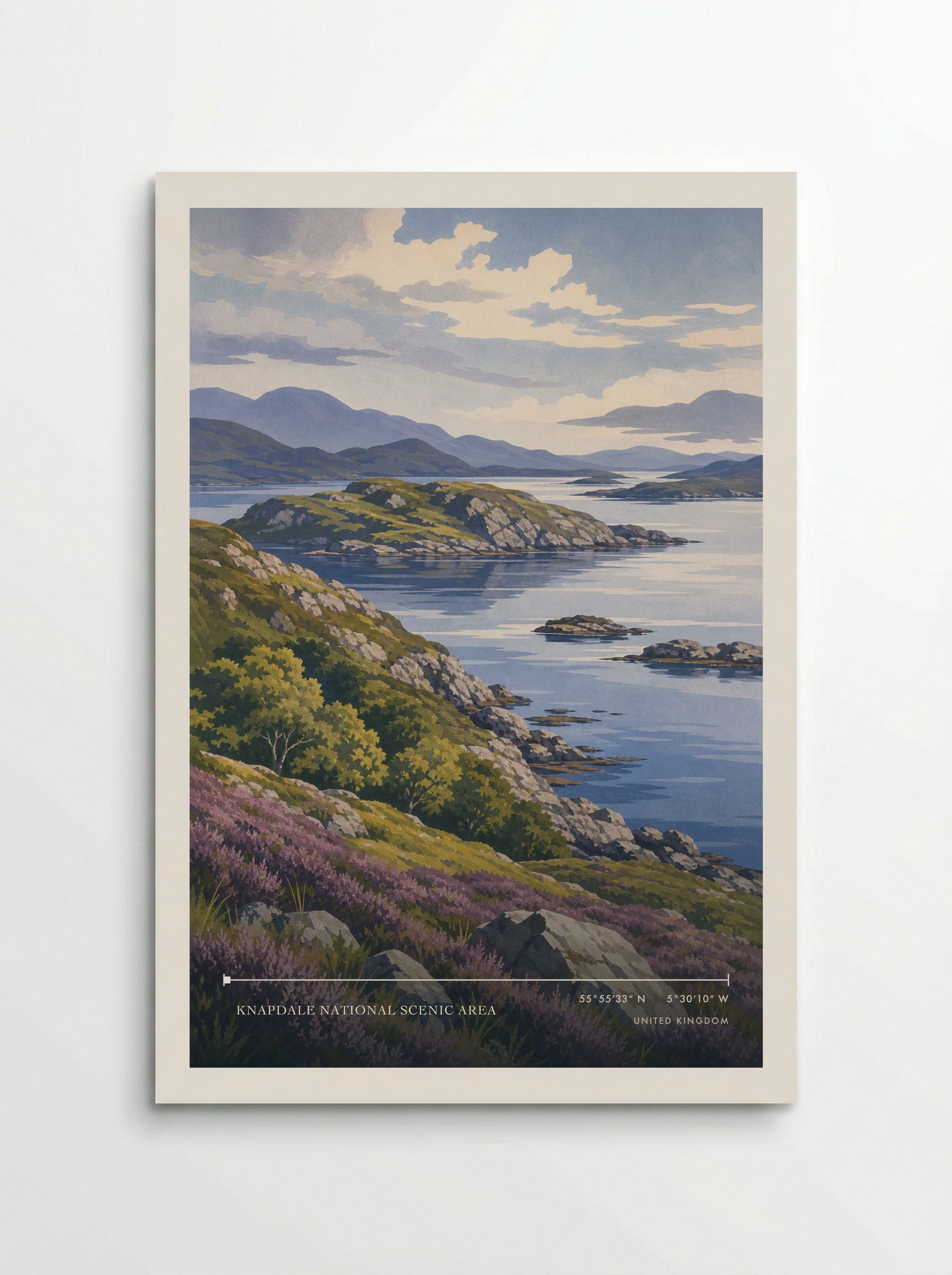 Knapdale National Scenic Area United Kingdom Travel Poster - Poster