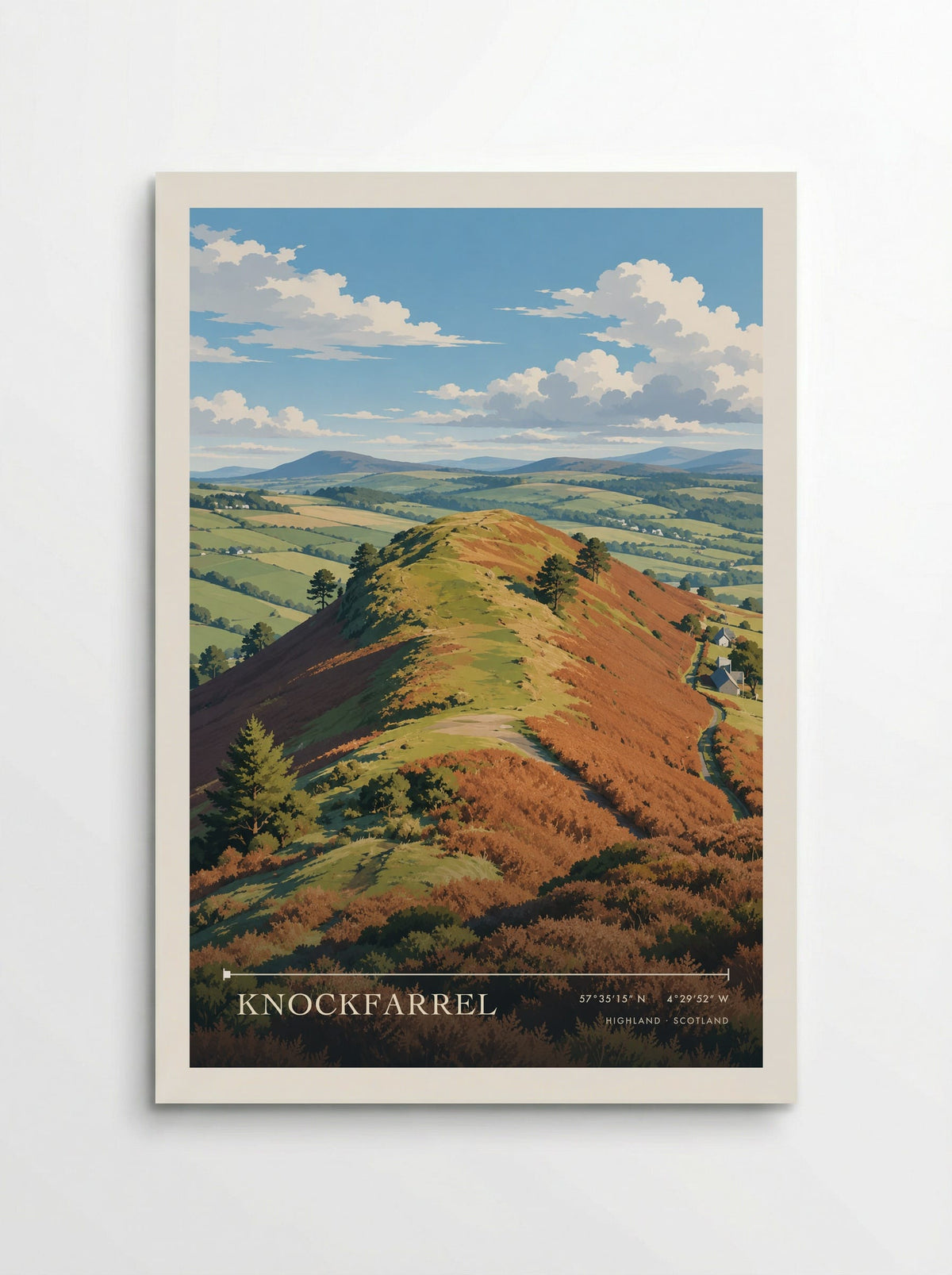 Knockfarrel, Highland | Travel Poster - Poster