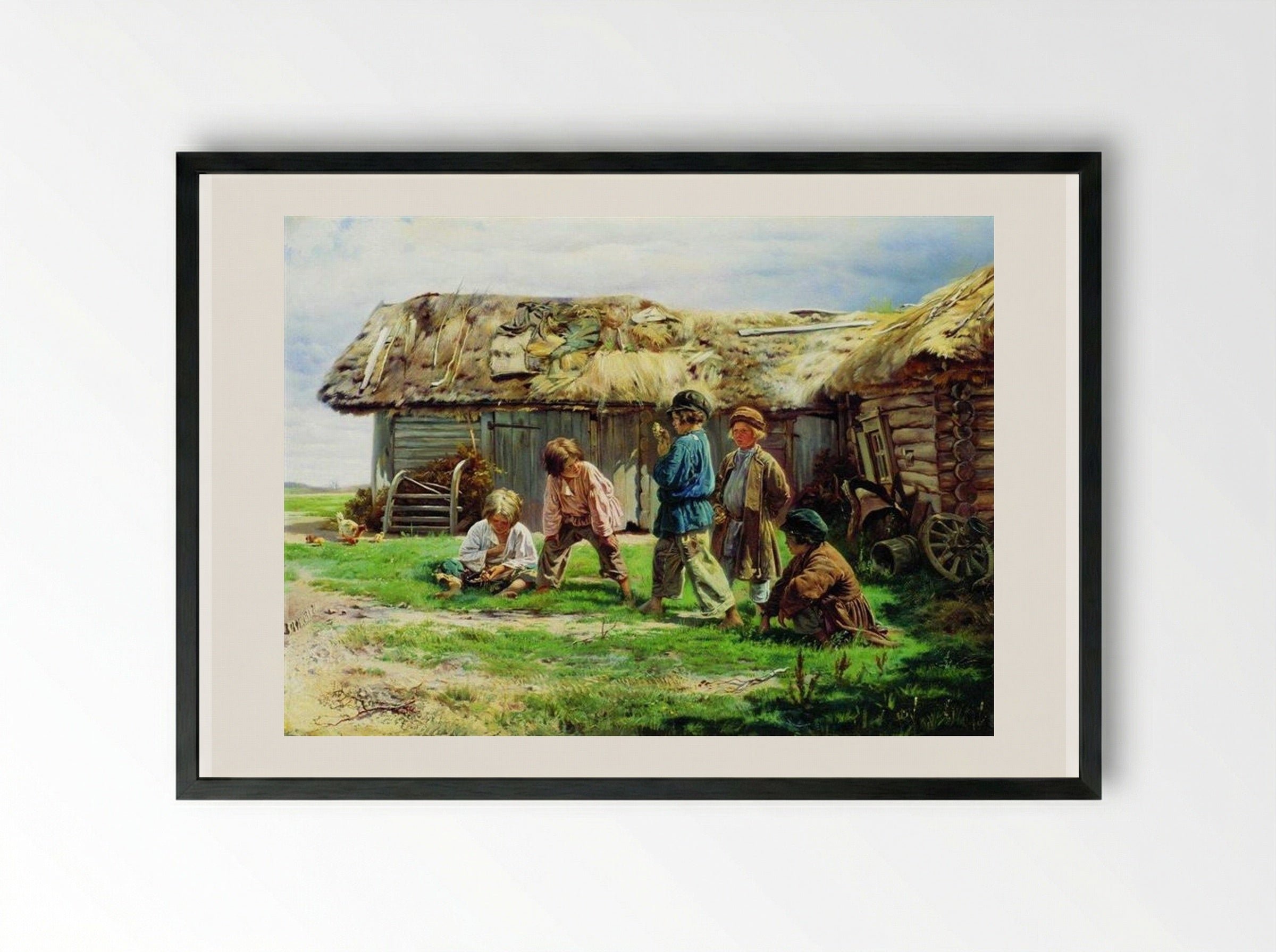 Knuckles - Vladimir Makovsky - Framed Print Black