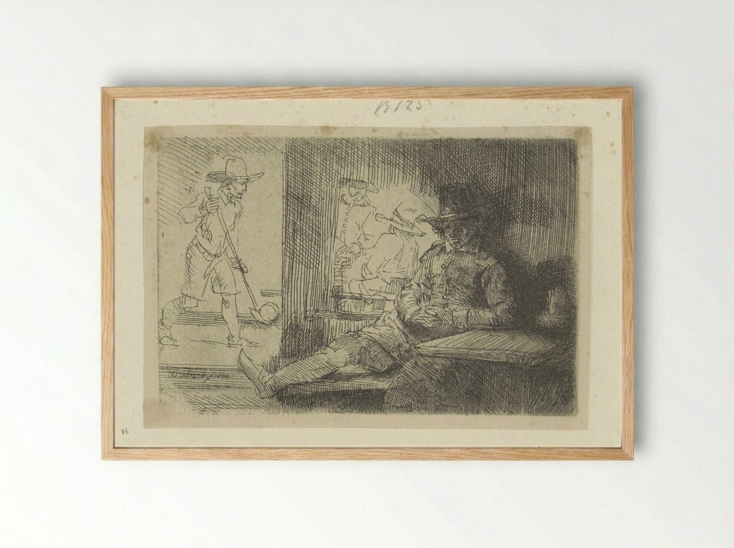 Kolfspel (The Golf Player) - Henry Louis Basan - Framed Print Wood