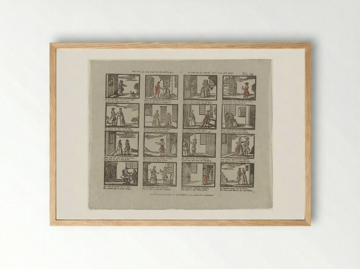 Komt hier, gy jonge jeugd! - Jacobus Wendel - Framed Print Wood