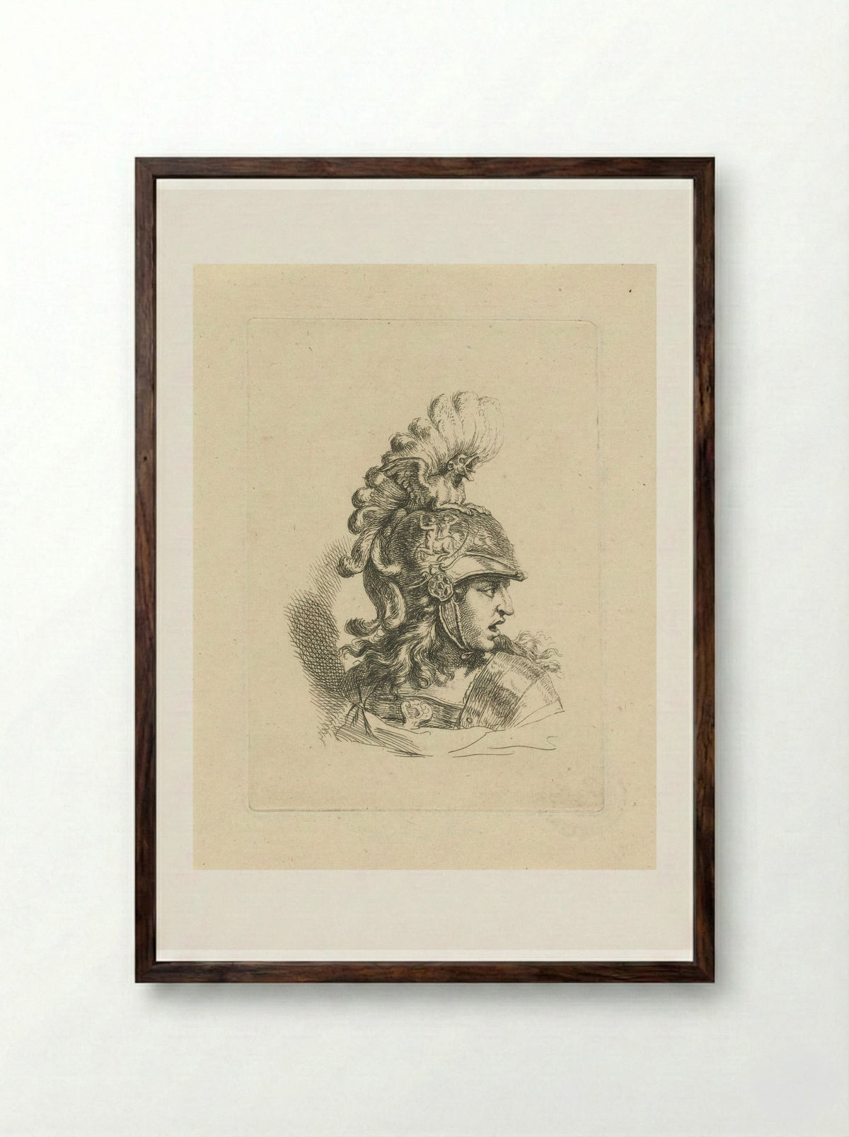 Kop van Minerva - Gerard de Lairesse - Framed Print Dark Wood
